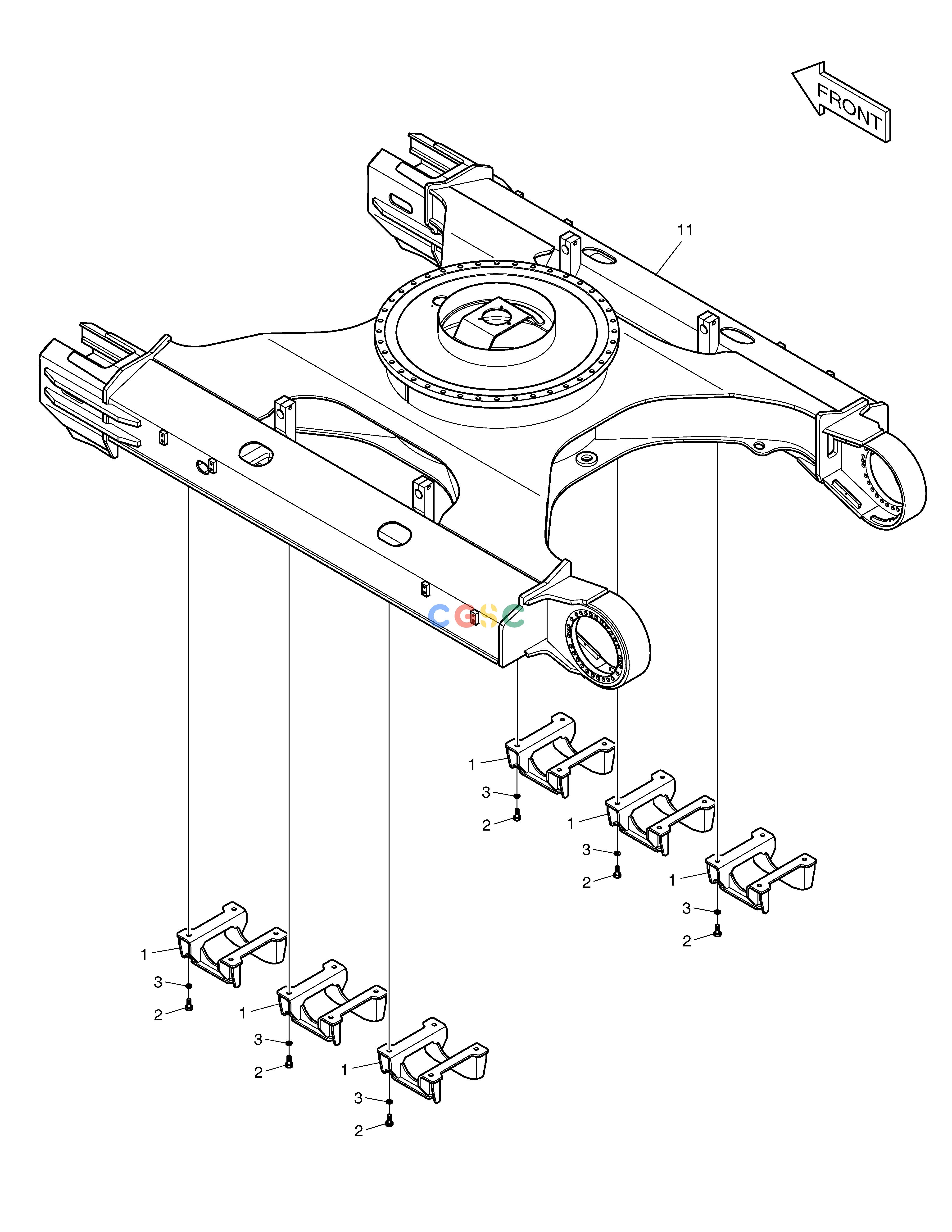 斗山零件查询TRACK GUARD - FULL(INDIA) DX360LCA(S/N:5950~) Doosan parts catalog online