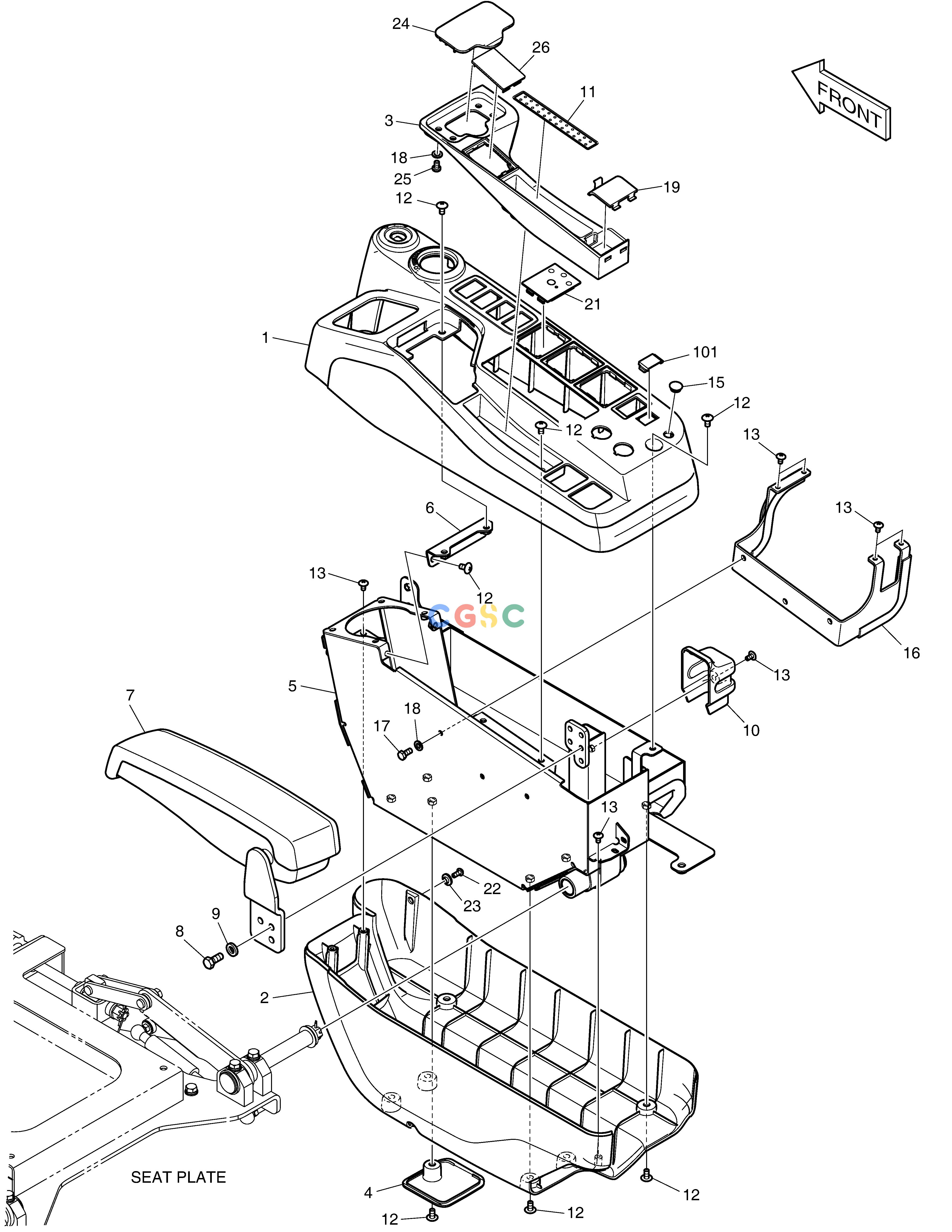 斗山零件查询CONTROL STAND - R.H(ROPS) DX360LCA(S/N:5950~) Doosan parts catalog online