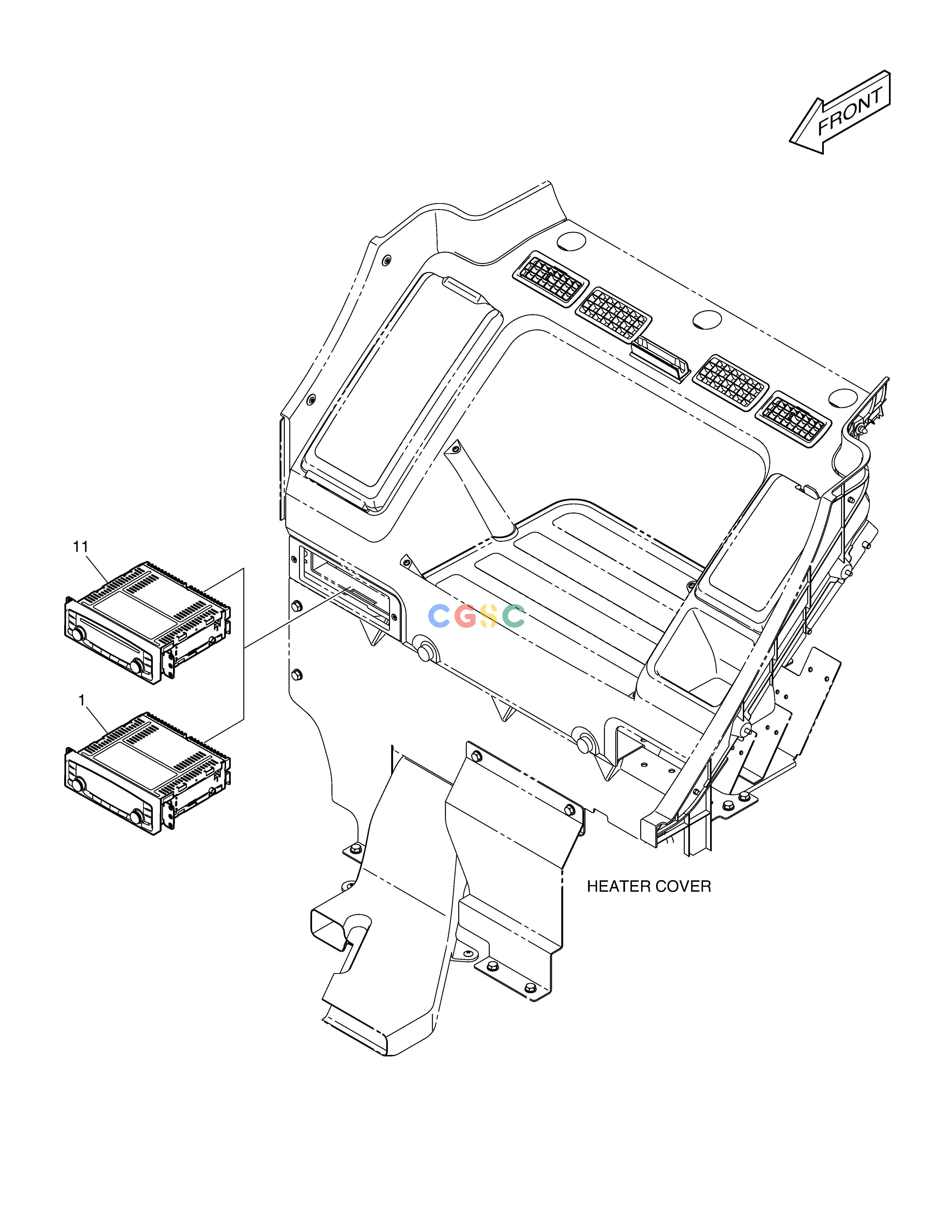 斗山零件查询AUDIO - ROPS DX360LCA(S/N:5950~) Doosan parts catalog online