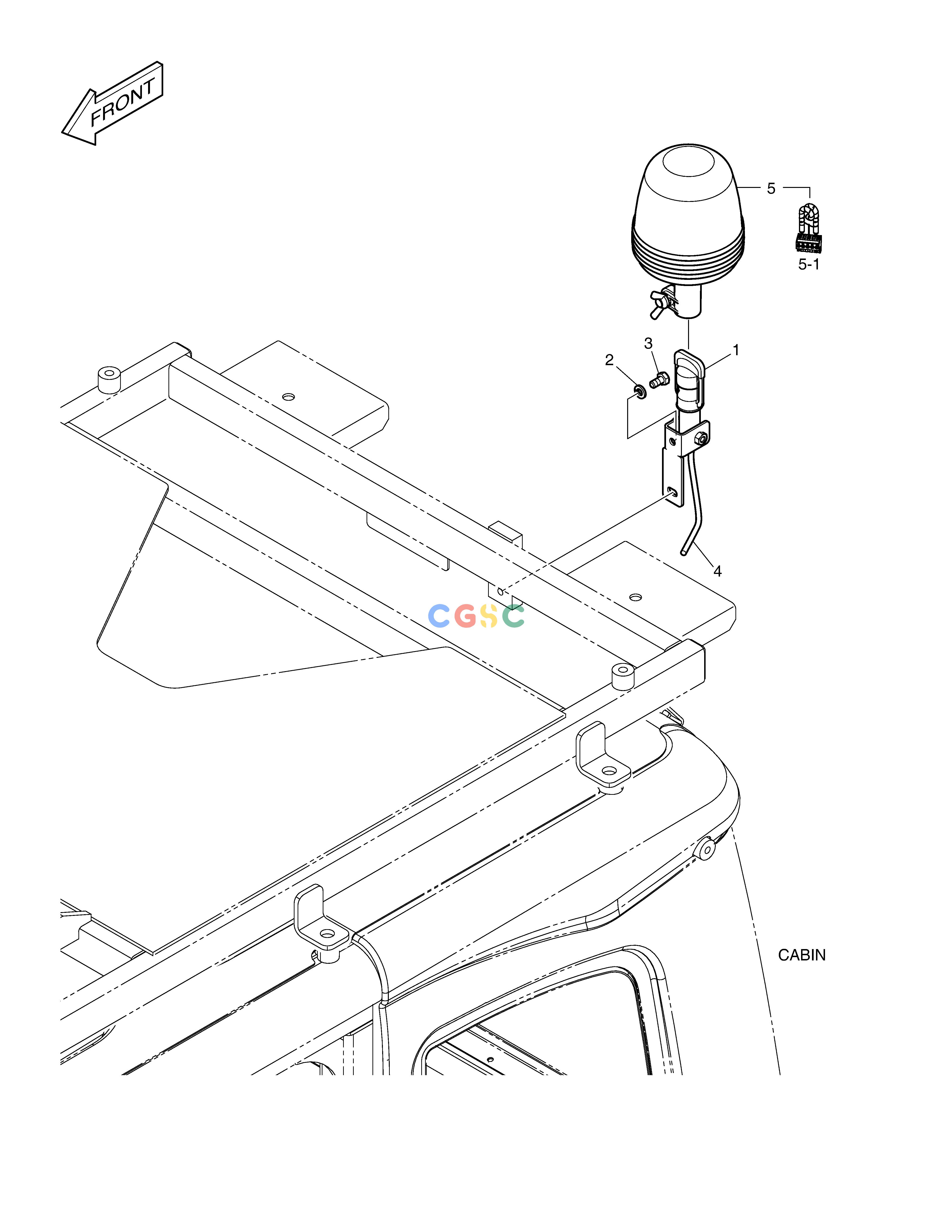 斗山零件查询ROTATING BEACON - WITH GUARD & LAMP(ROPS) DX360LCA(S/N:5950~) Doosan parts catalog online