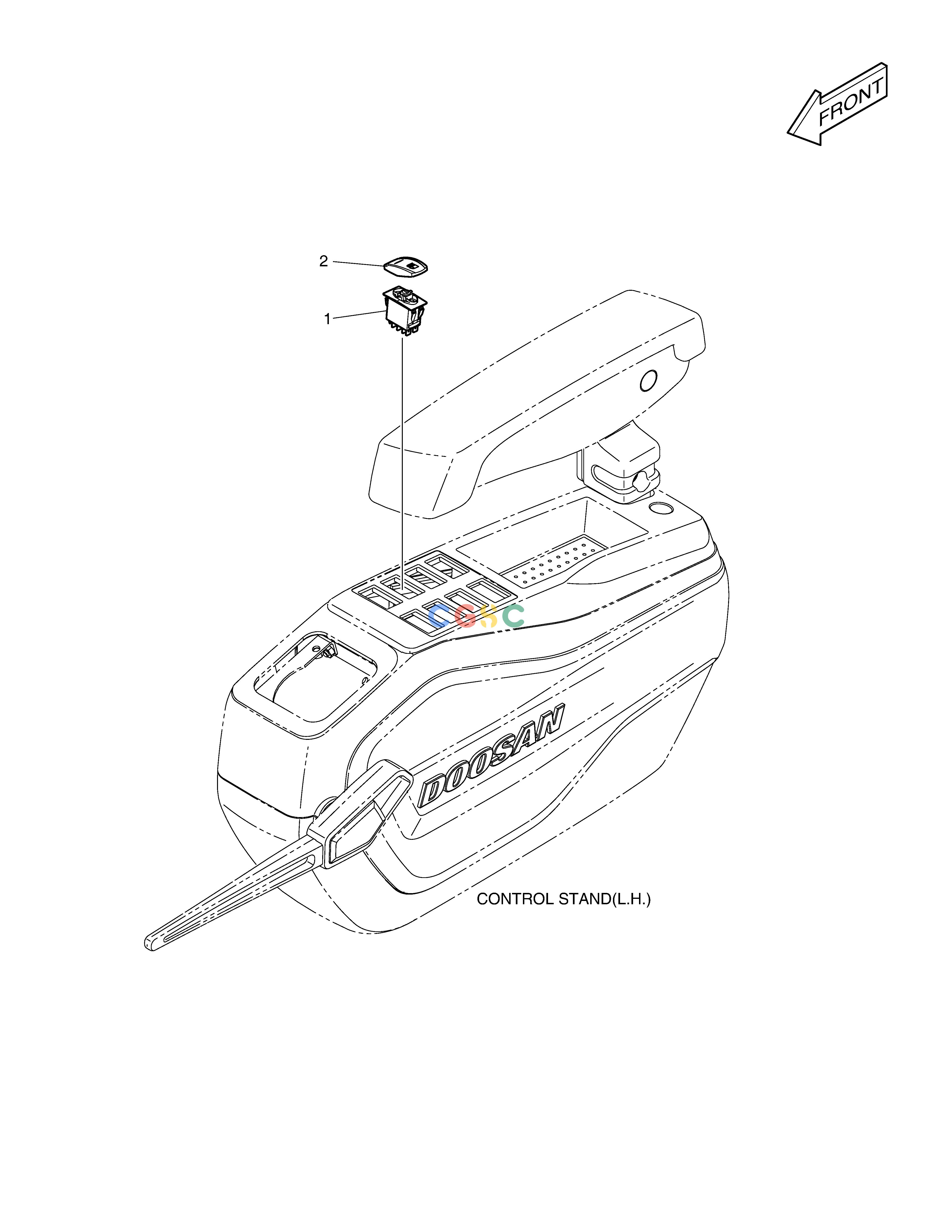 斗山零件查询LOWER WIPER - ROPS DX360LCA(S/N:5950~) Doosan parts catalog online