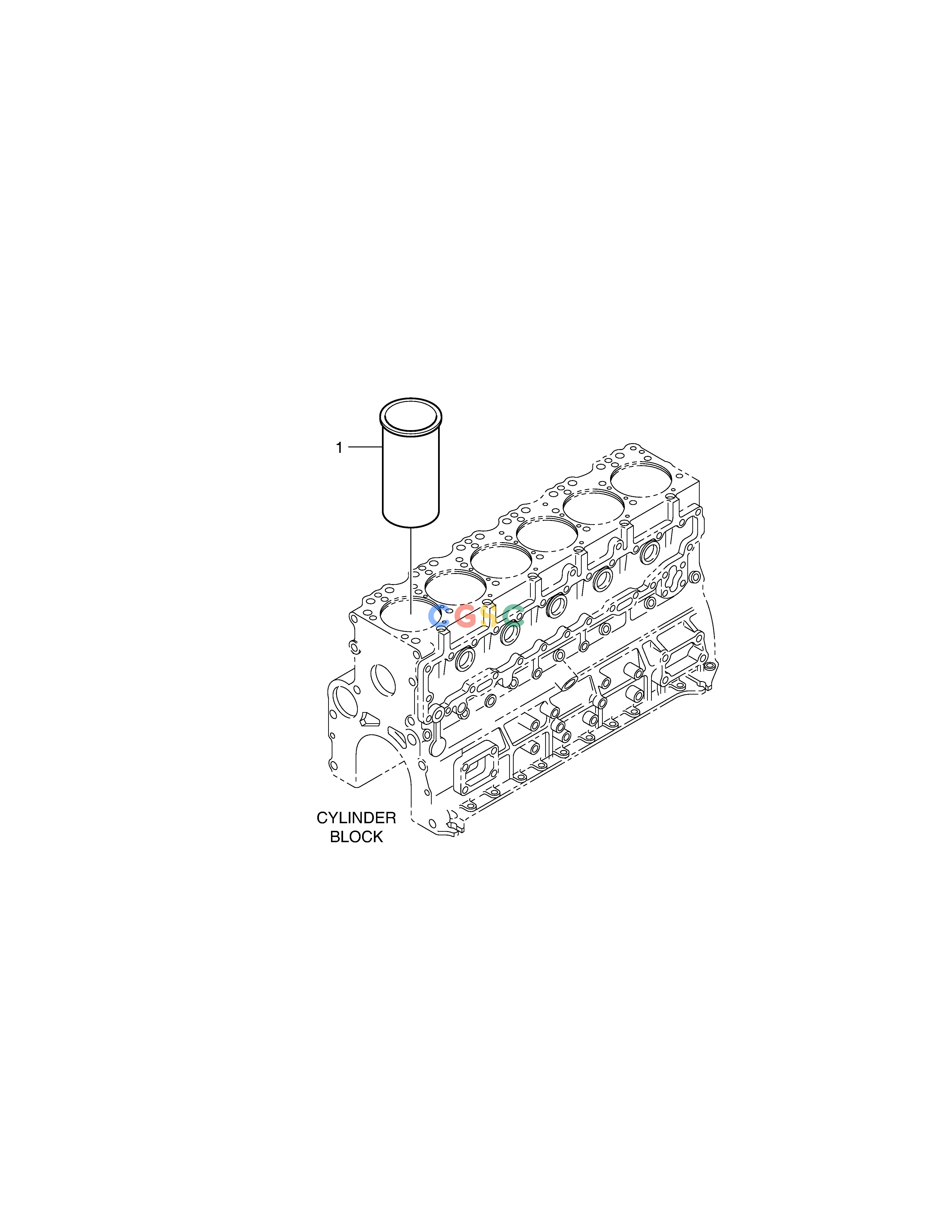 斗山零件查询CYLINDER LINER DX200A Doosan parts catalog online