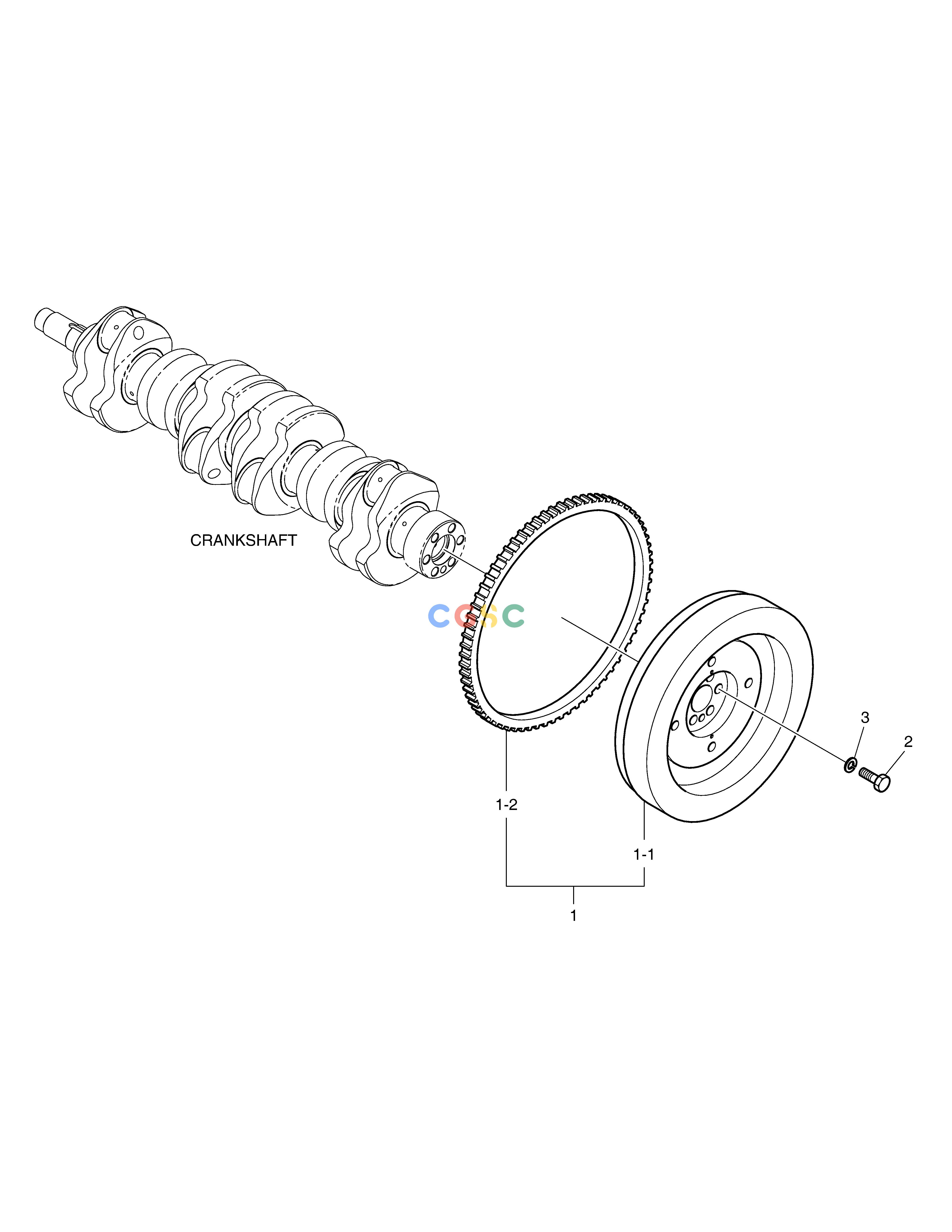 斗山零件查询FLYWHEEL DX200A Doosan parts catalog online