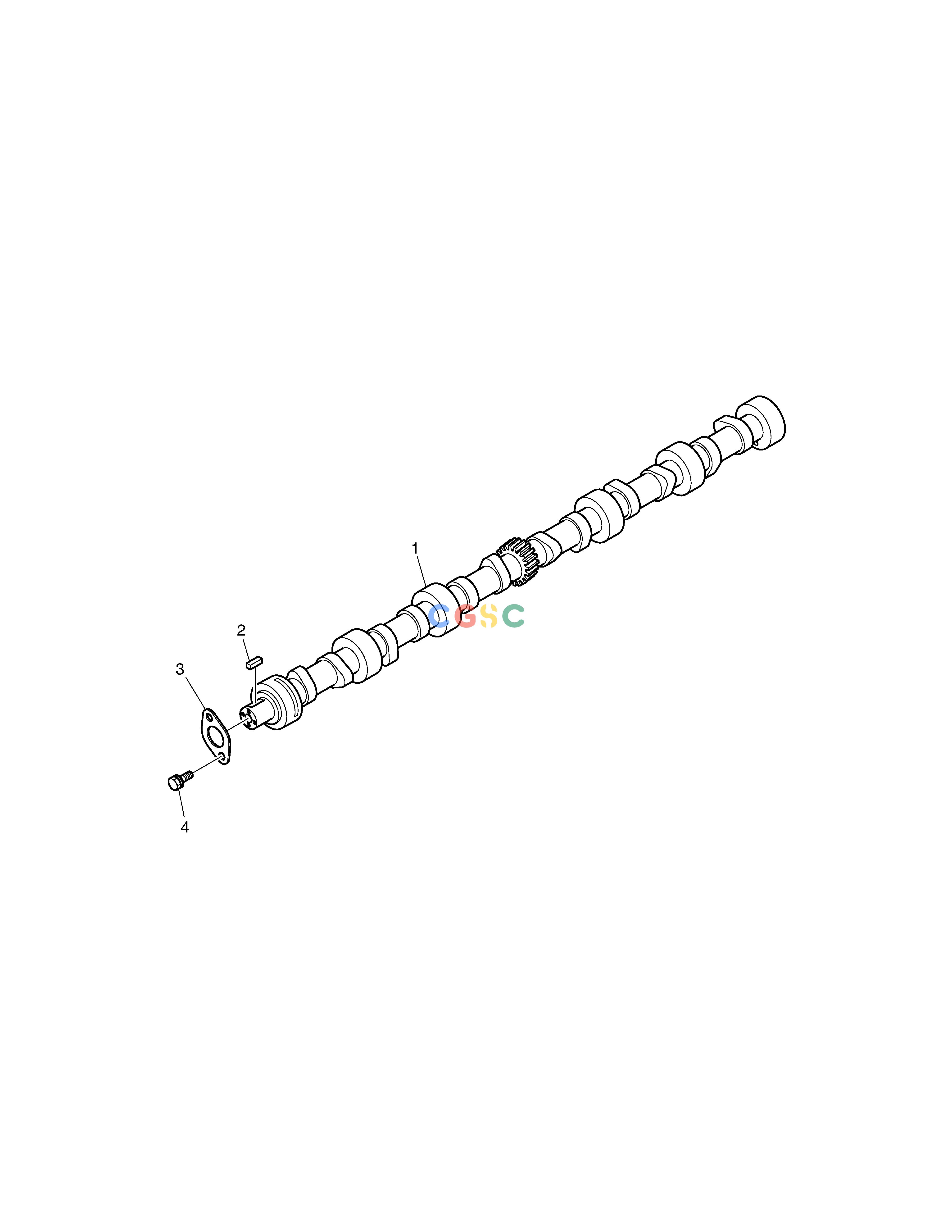斗山零件查询CAMSHAFT DX200A Doosan parts catalog online