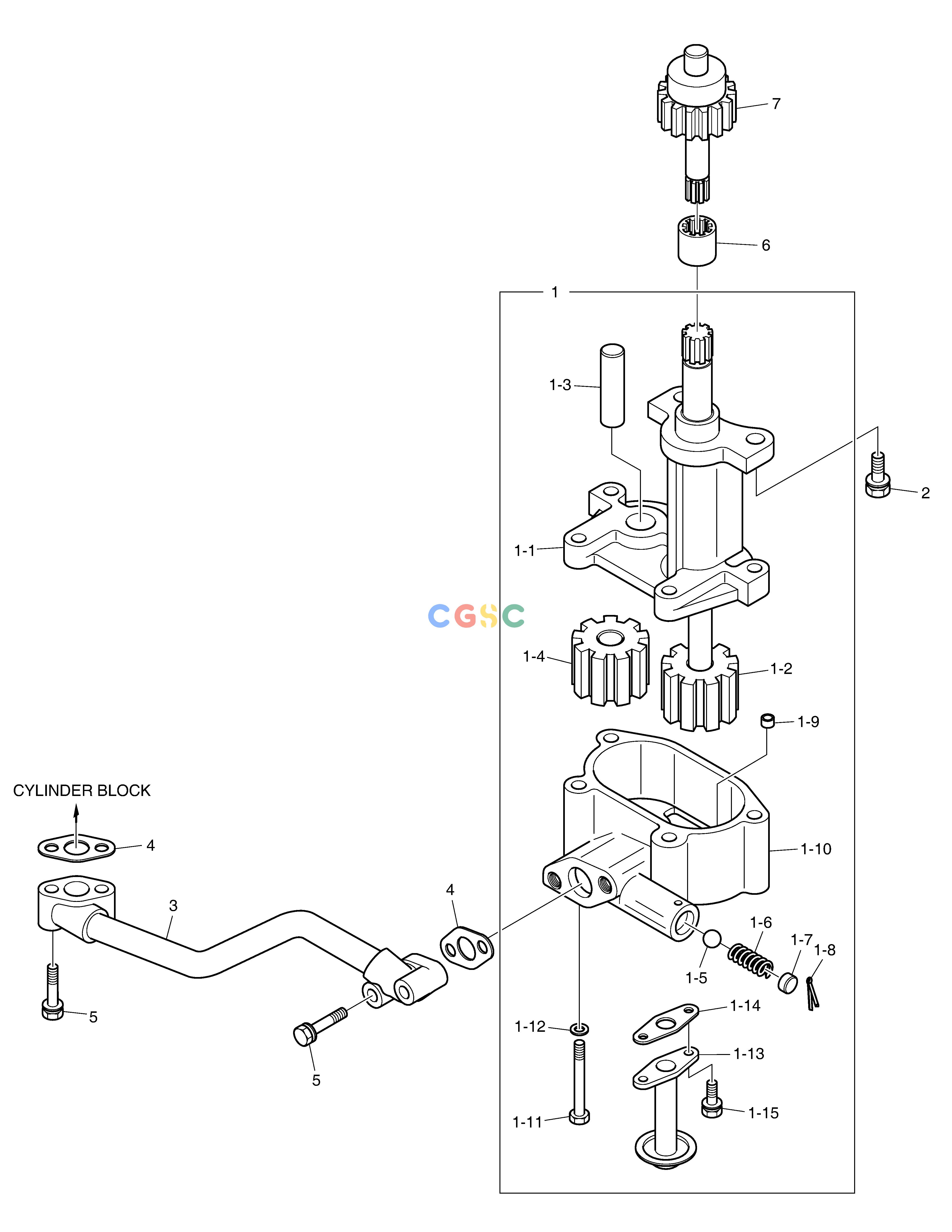 斗山零件查询OIL PUMP DX200A Doosan parts catalog online