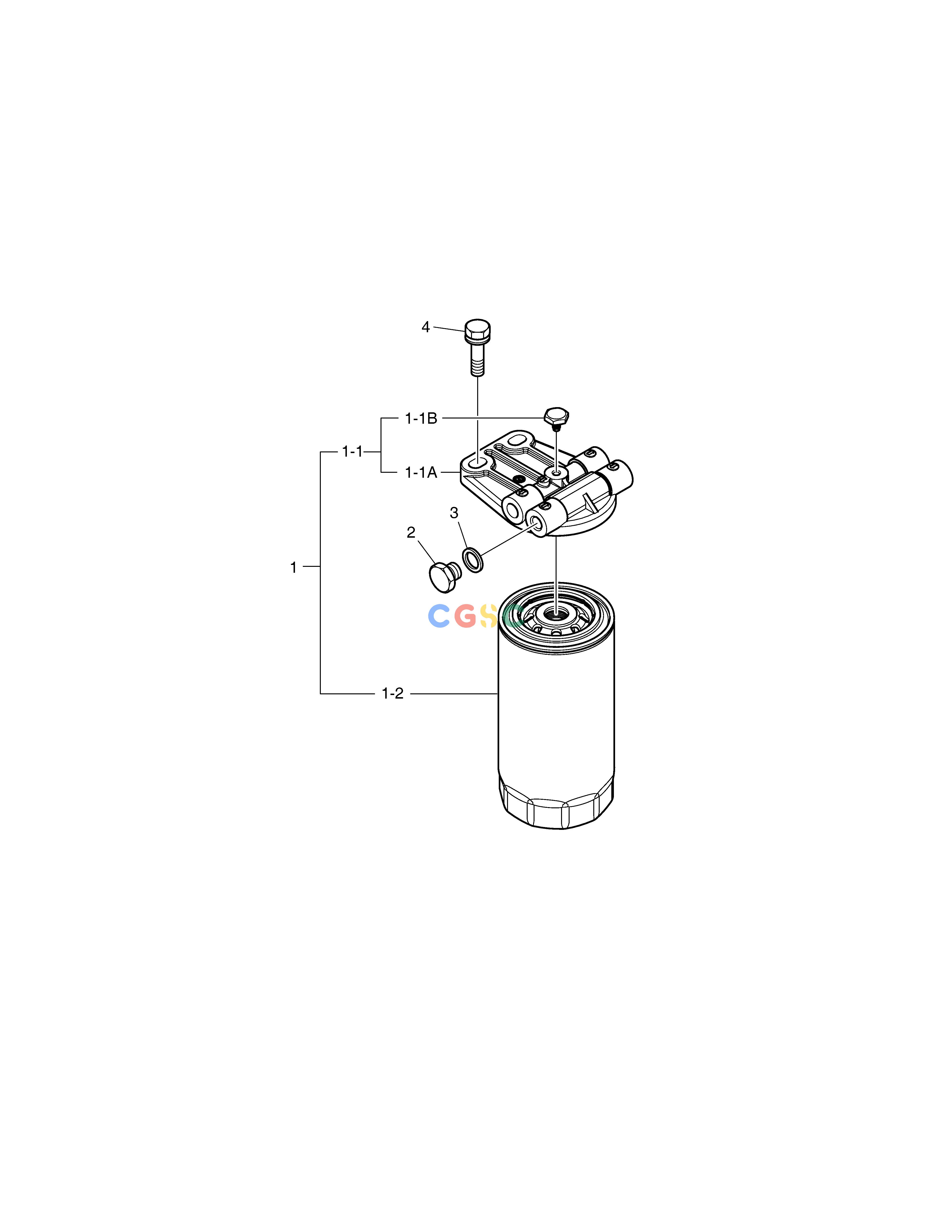 斗山零件查询FUEL FILTER DX200A Doosan parts catalog online