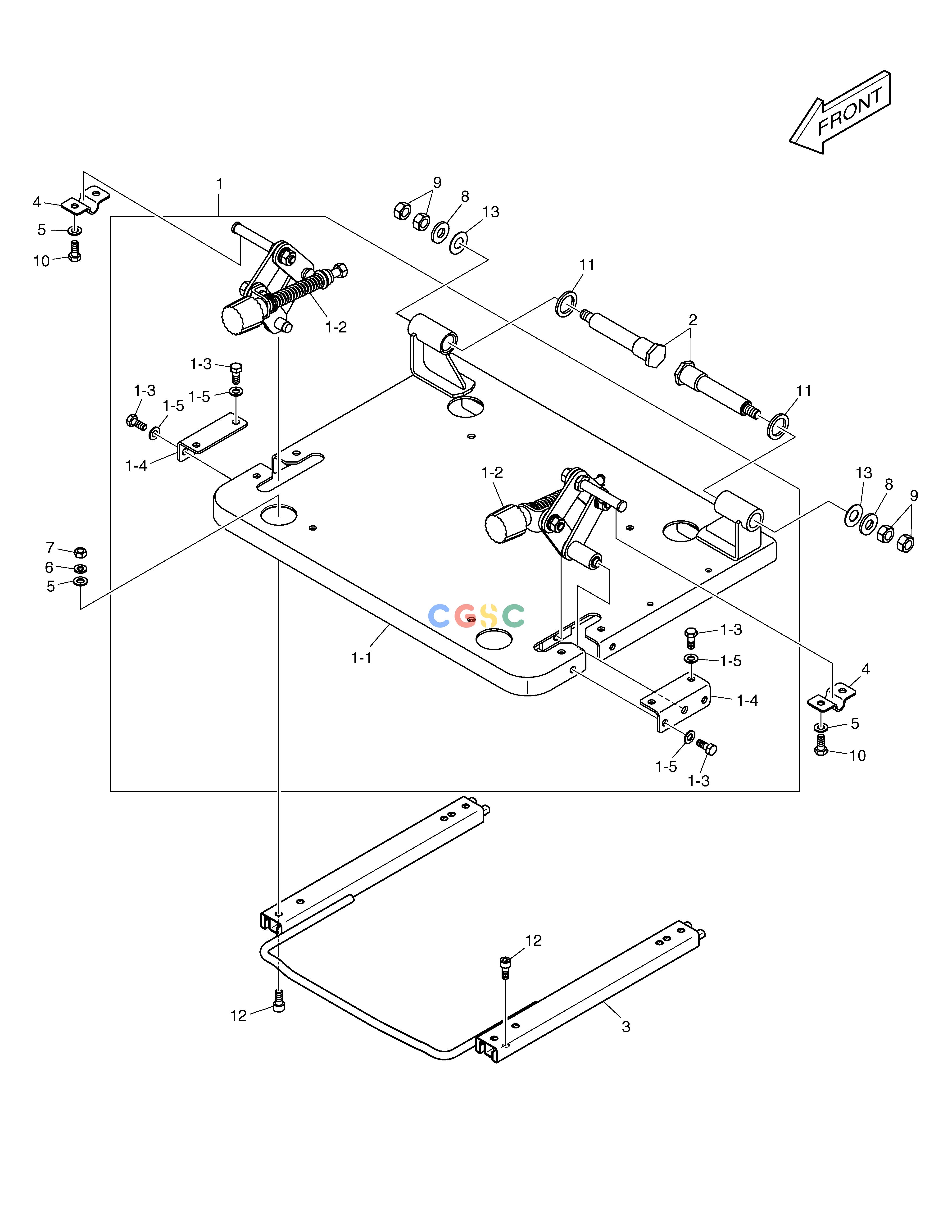 斗山零件查询SEAT SLIDING PLATE DX200A Doosan parts catalog online