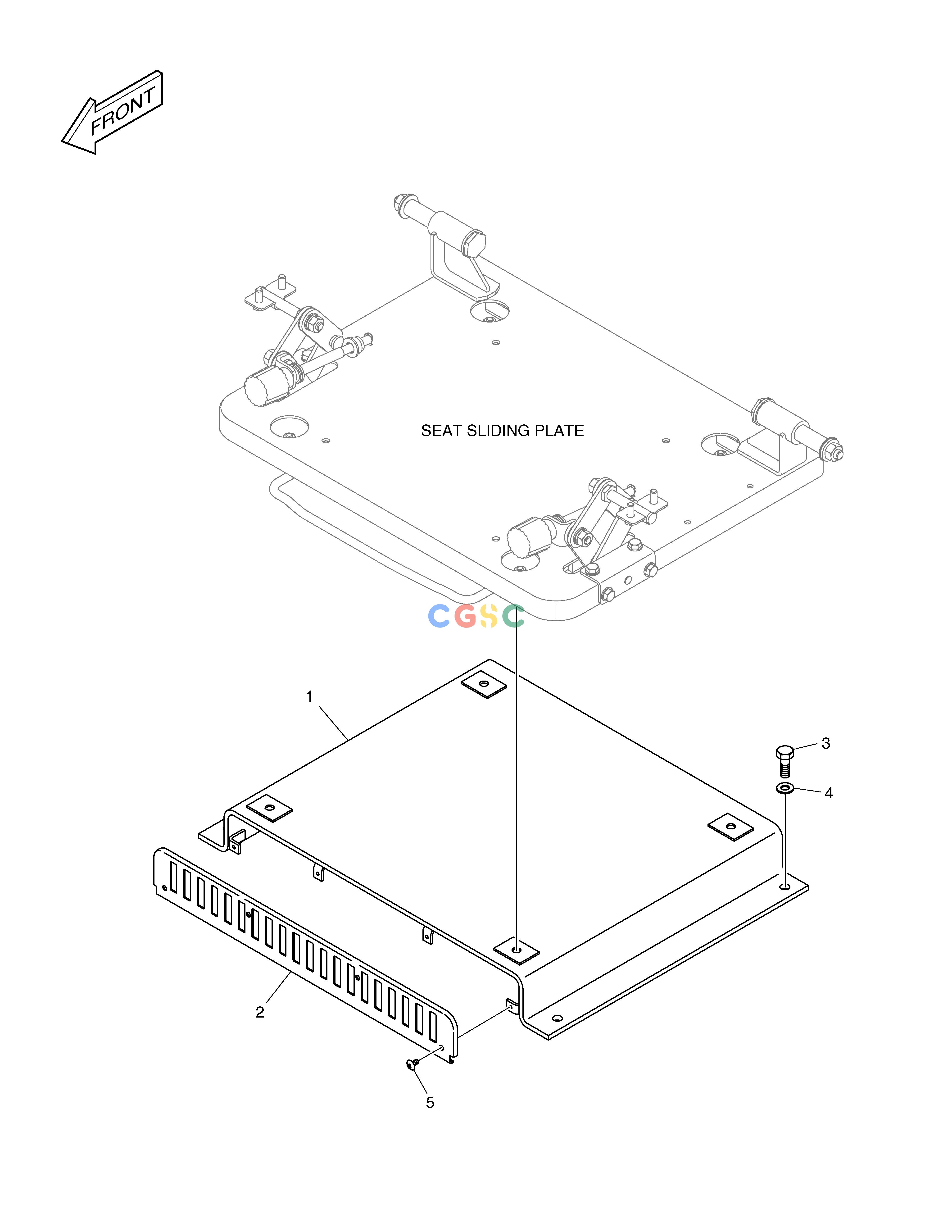 斗山零件查询SEAT PLATE DX200A Doosan parts catalog online