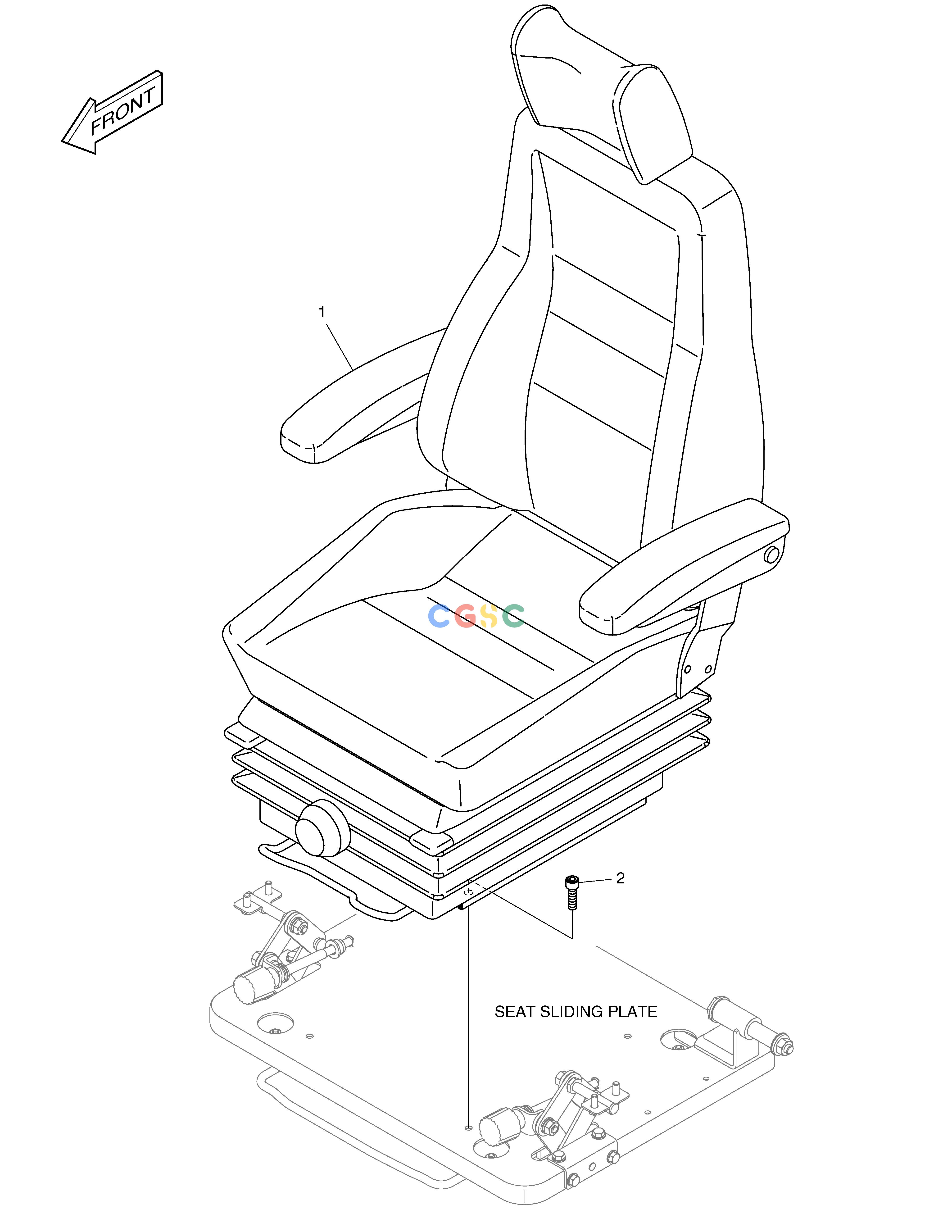 斗山零件查询SEAT MOUNTING DX200A Doosan parts catalog online
