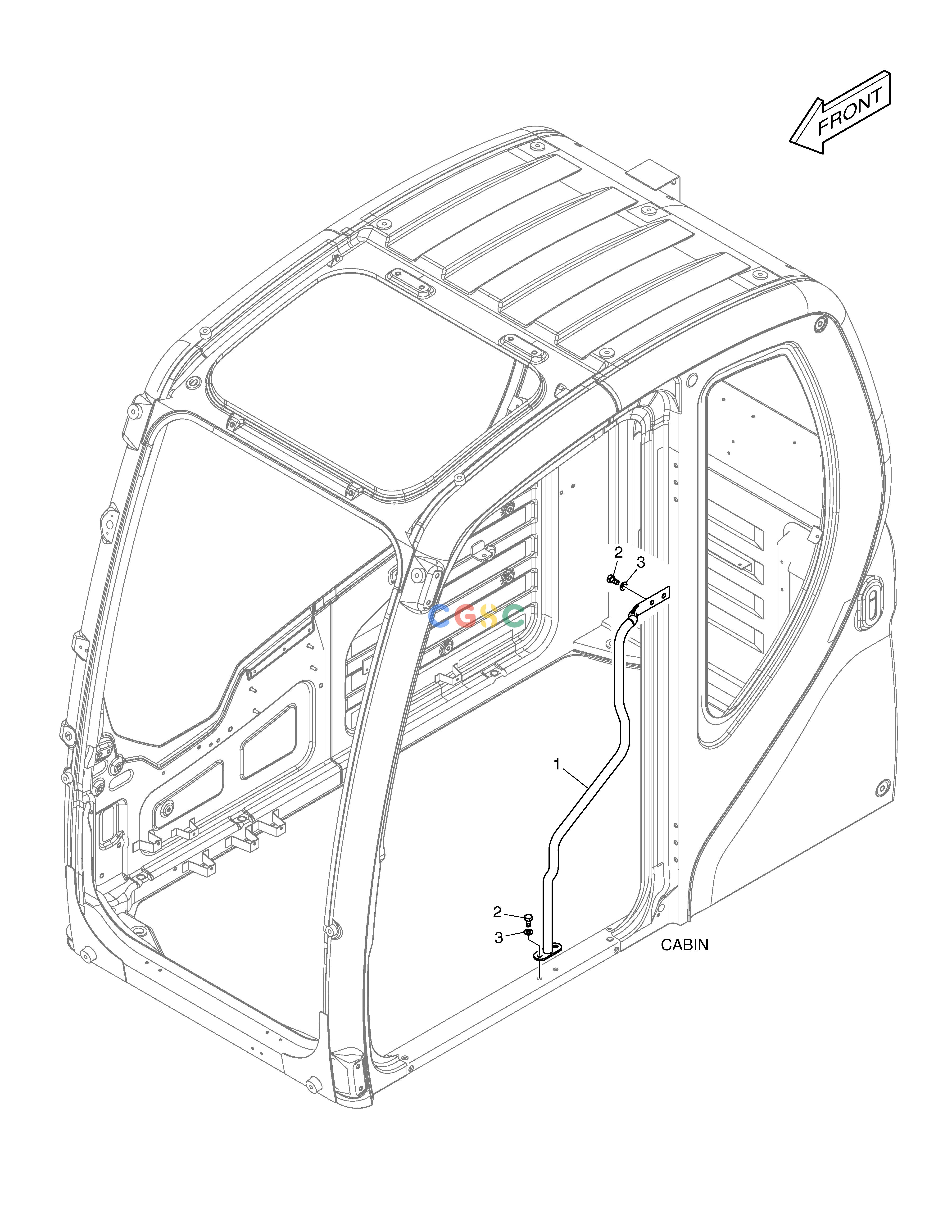 斗山零件查询HANDLE - CABIN DX200A Doosan parts catalog online