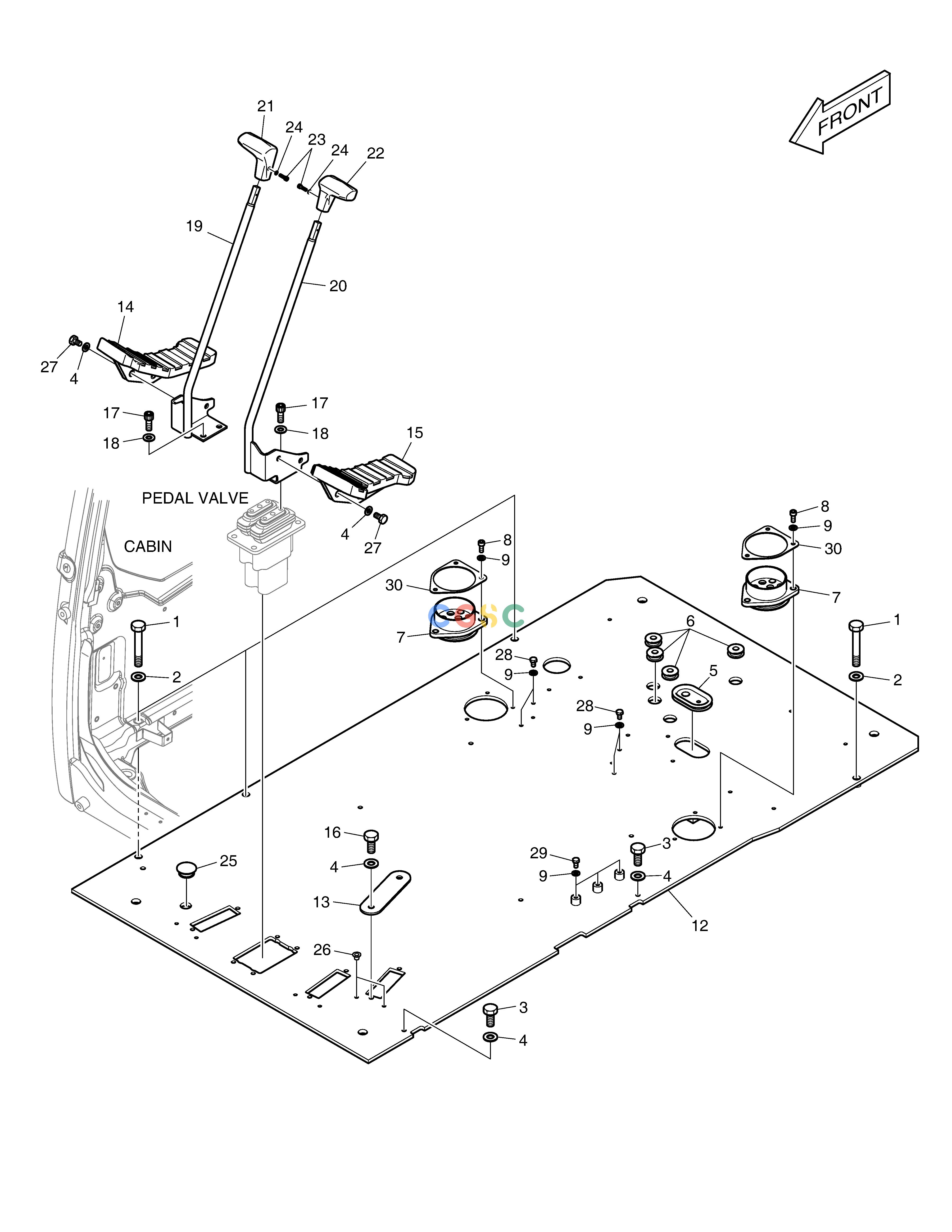 斗山零件查询FLOOR PLATE DX200A Doosan parts catalog online