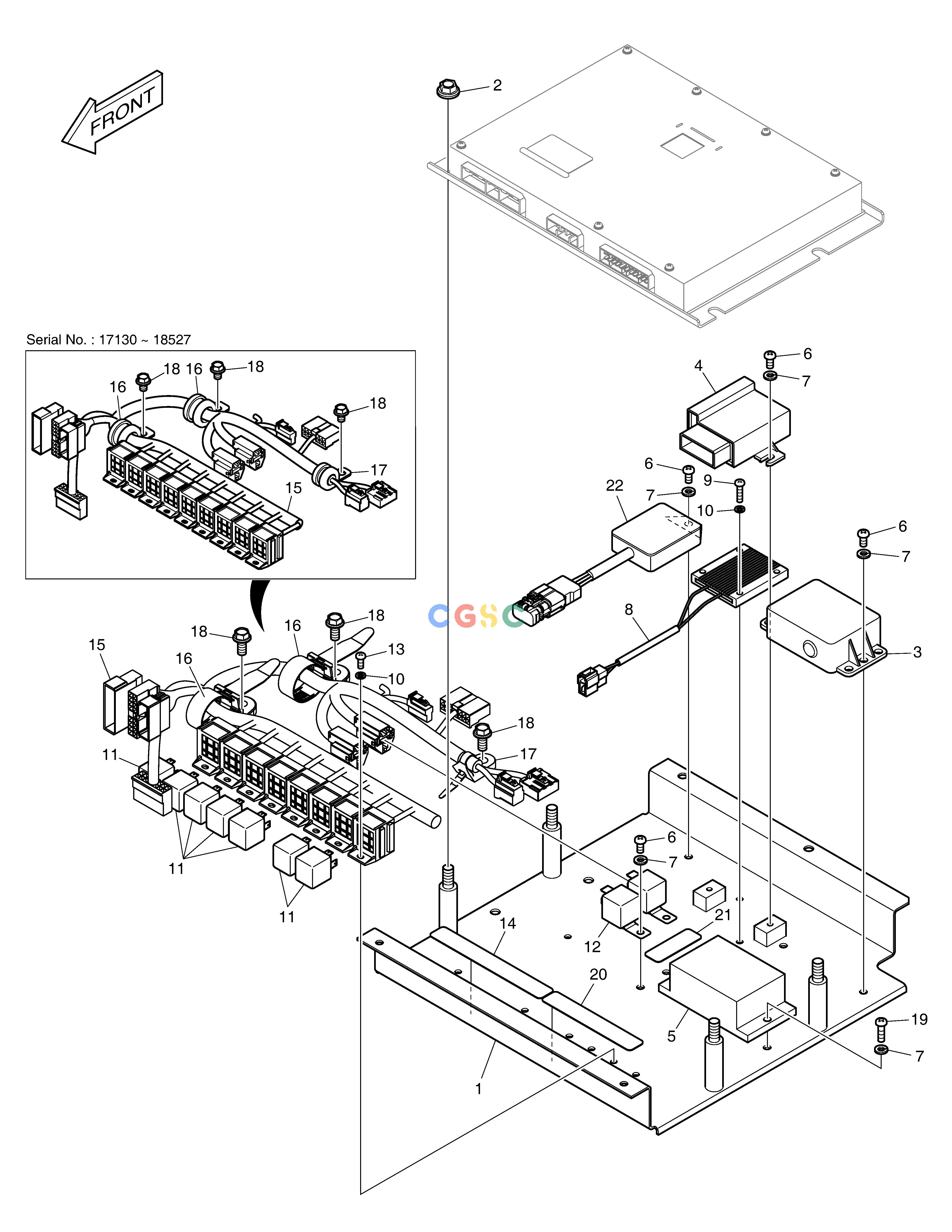斗山零件查询ELECTRIC BOX ASS'Y DX200A Doosan parts catalog online