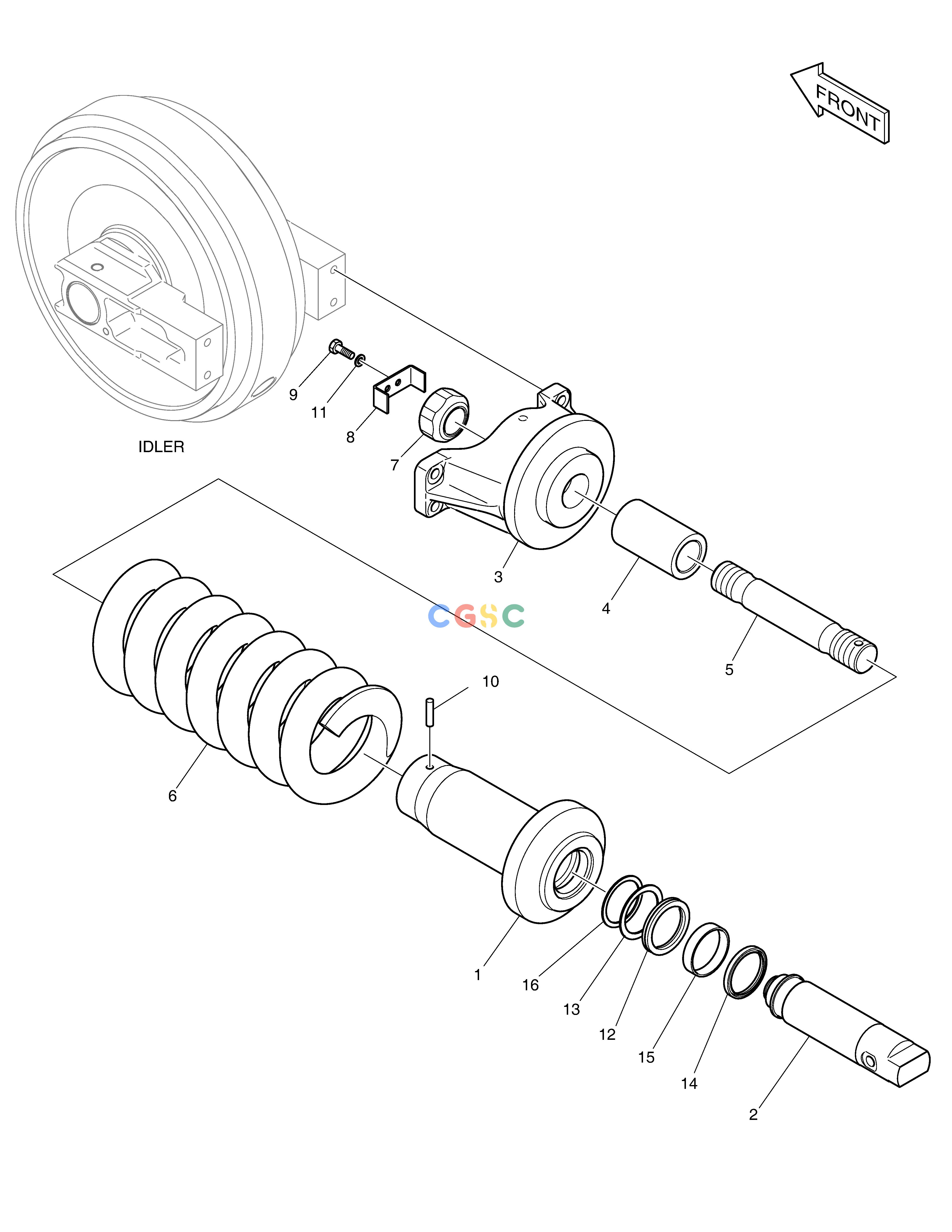 斗山零件查询TRACK SPRING DX200A Doosan parts catalog online