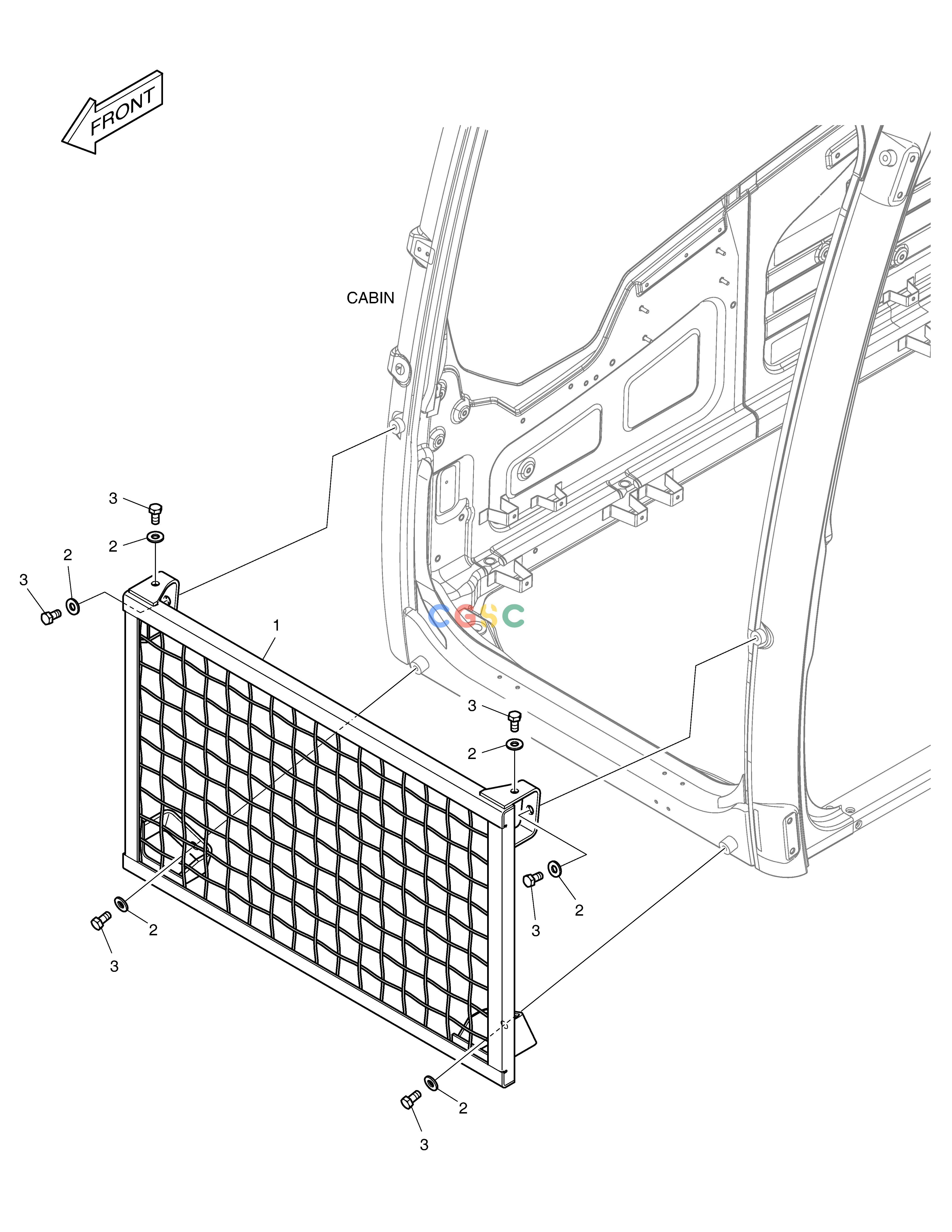 斗山零件查询CABIN LOWER GUARD DX200A Doosan parts catalog online