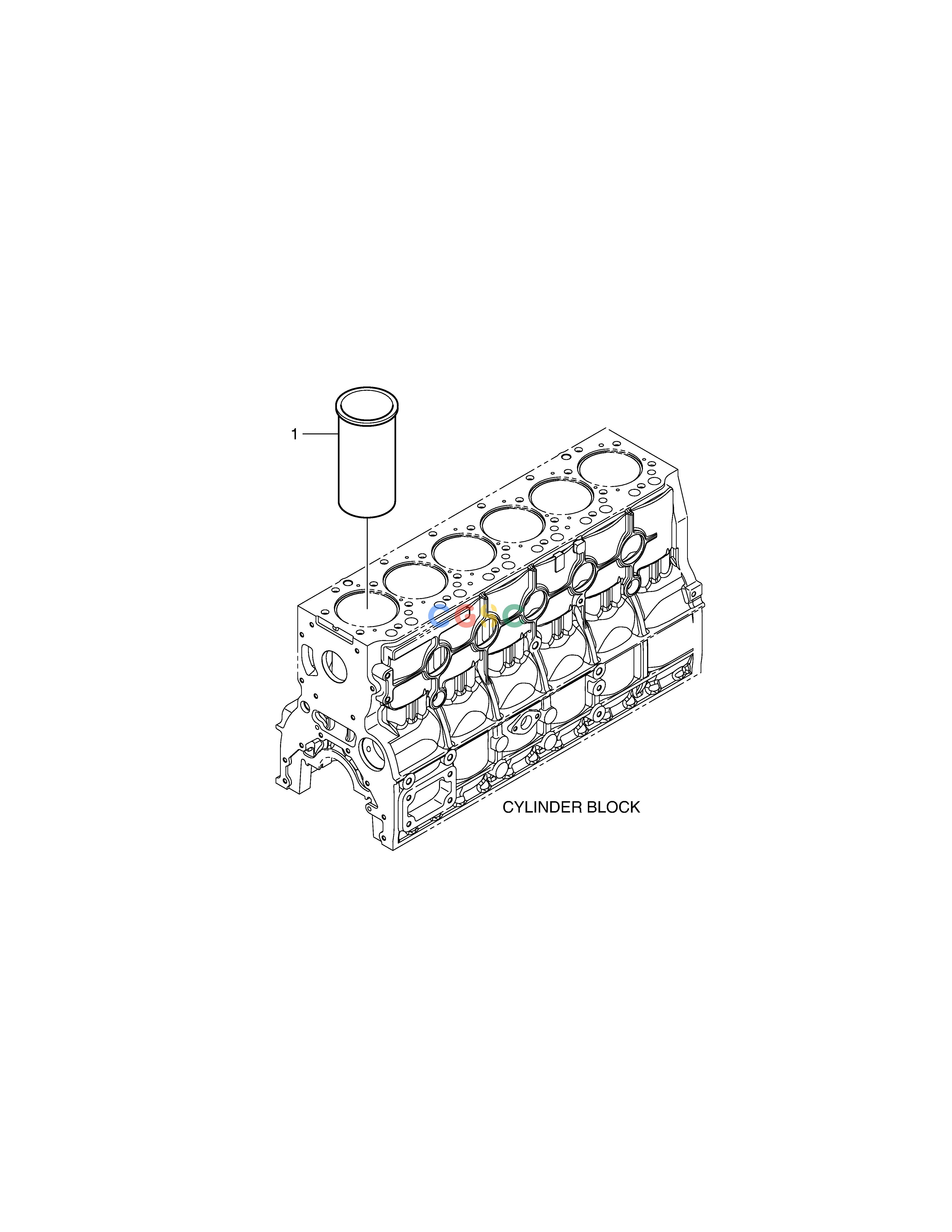 斗山零件查询CYLINDER LINER DX235LC-5 Doosan parts catalog online