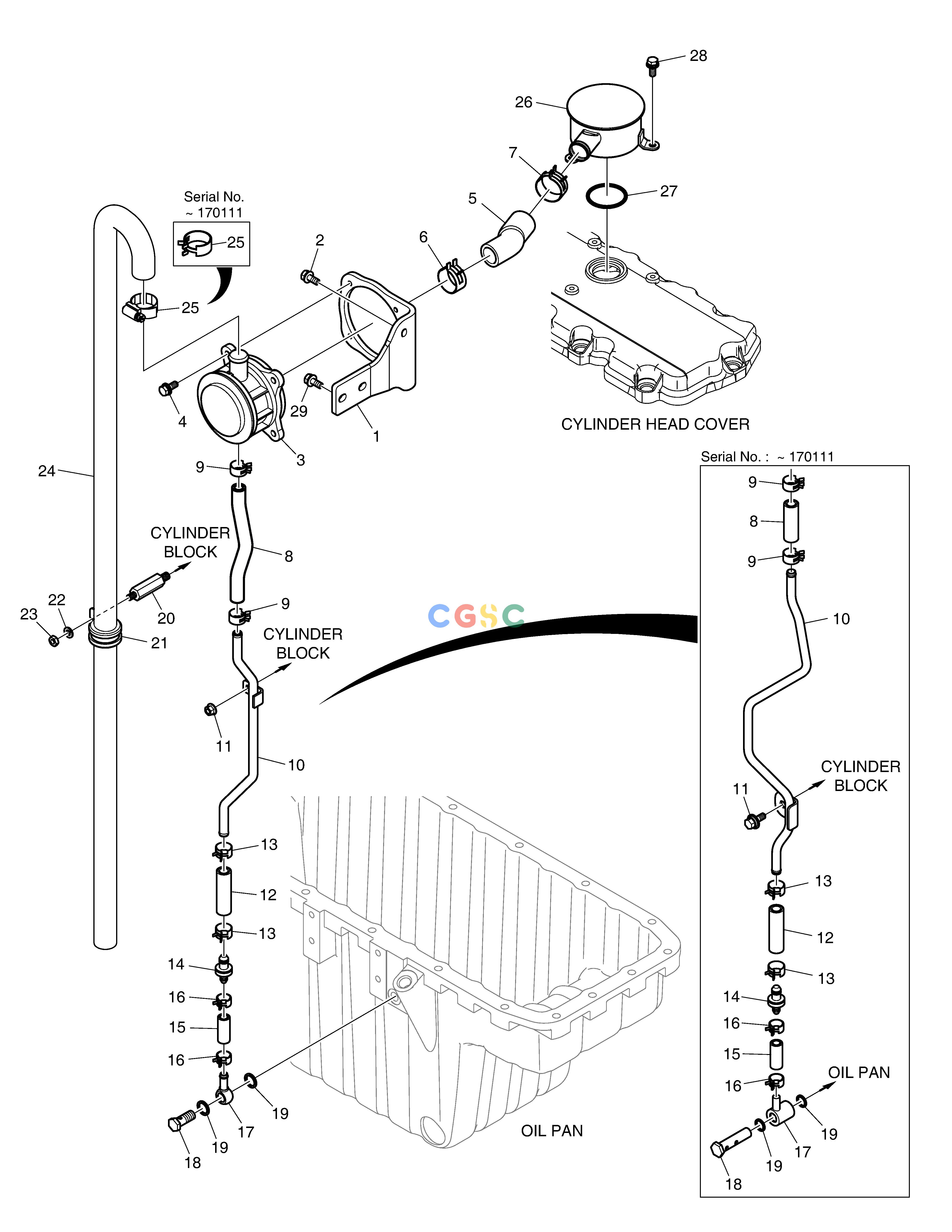 斗山零件查询BREATHER SYSTEM DX235LC-5 Doosan parts catalog online