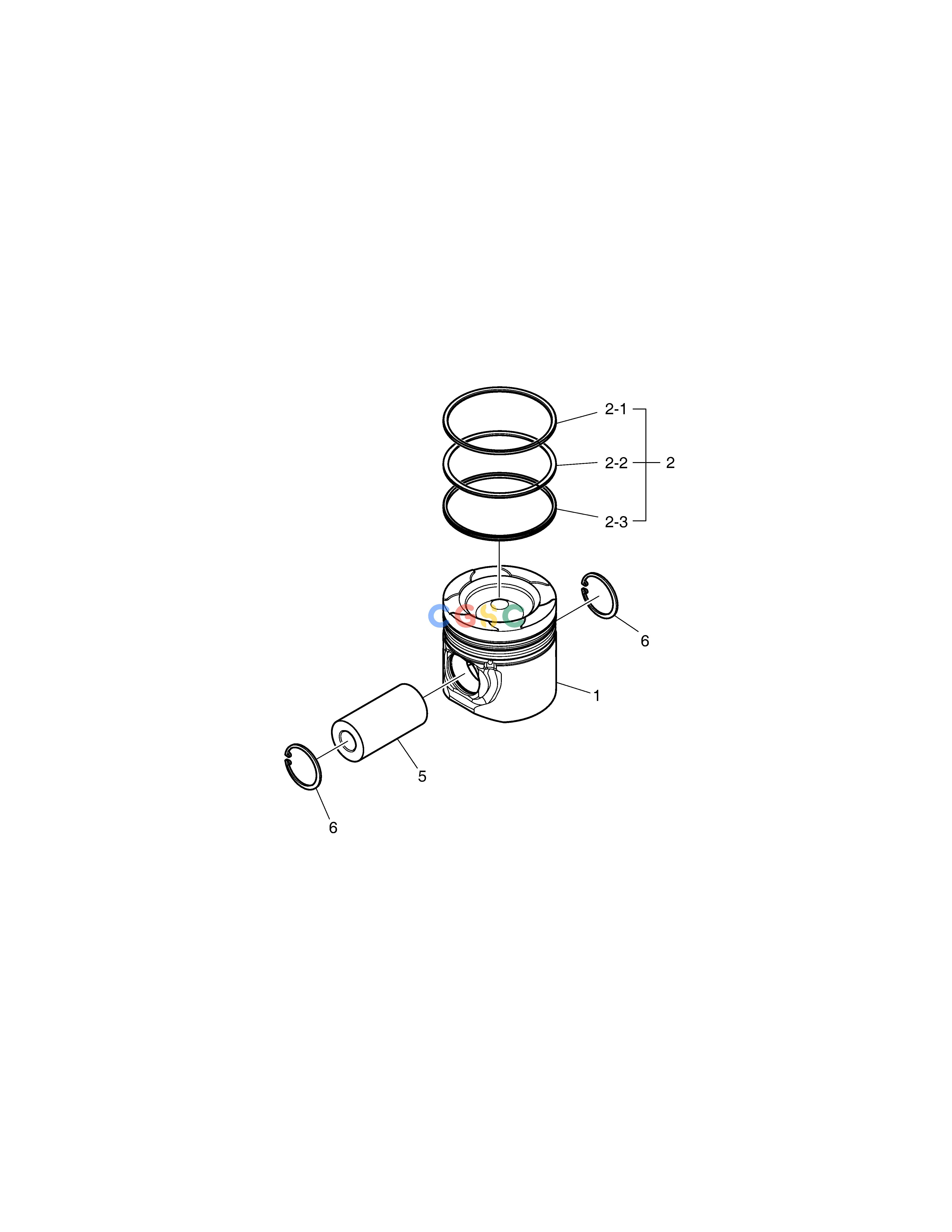 斗山零件查询PISTON DX235LC-5 Doosan parts catalog online