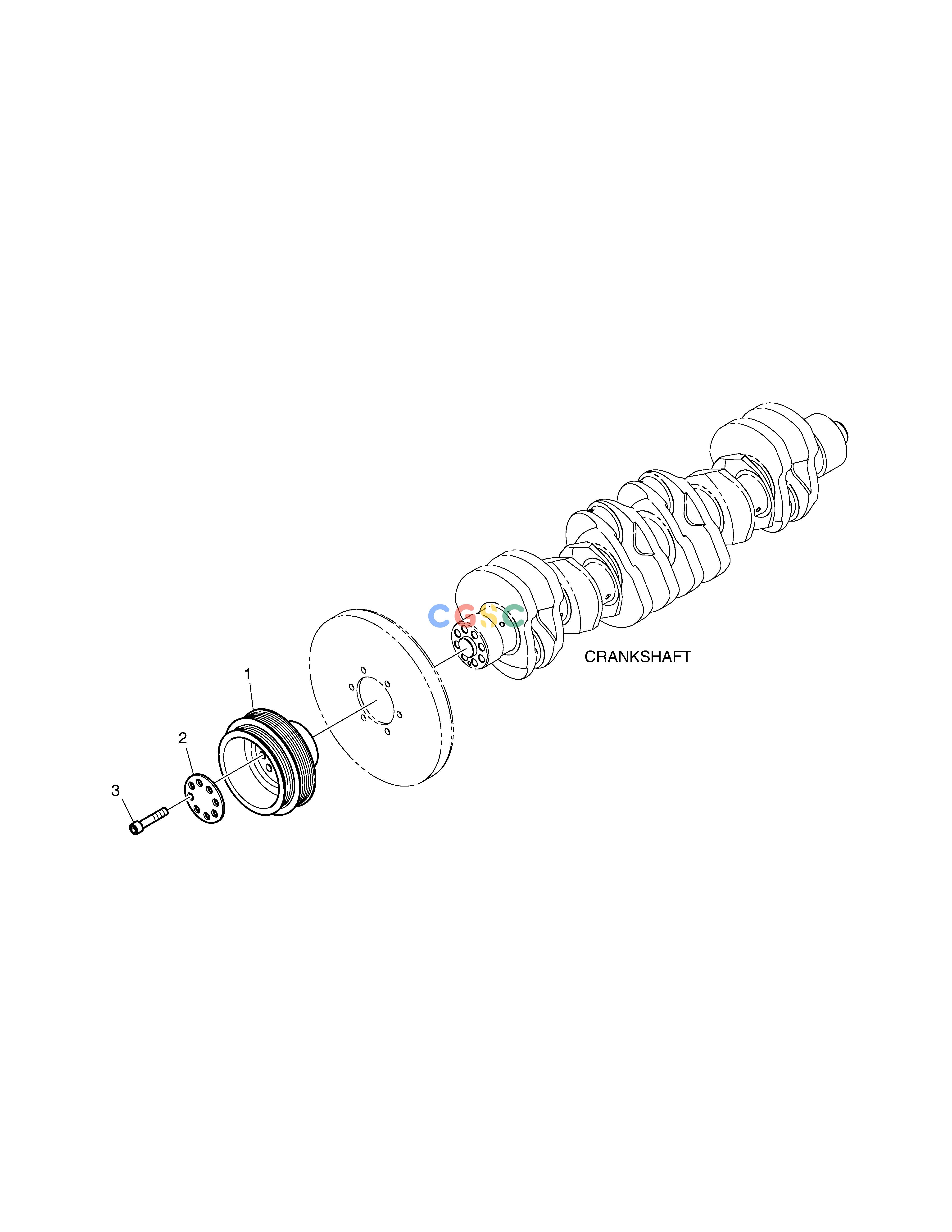 斗山零件查询CRANK SHAFT PULLEY DX235LC-5 Doosan parts catalog online