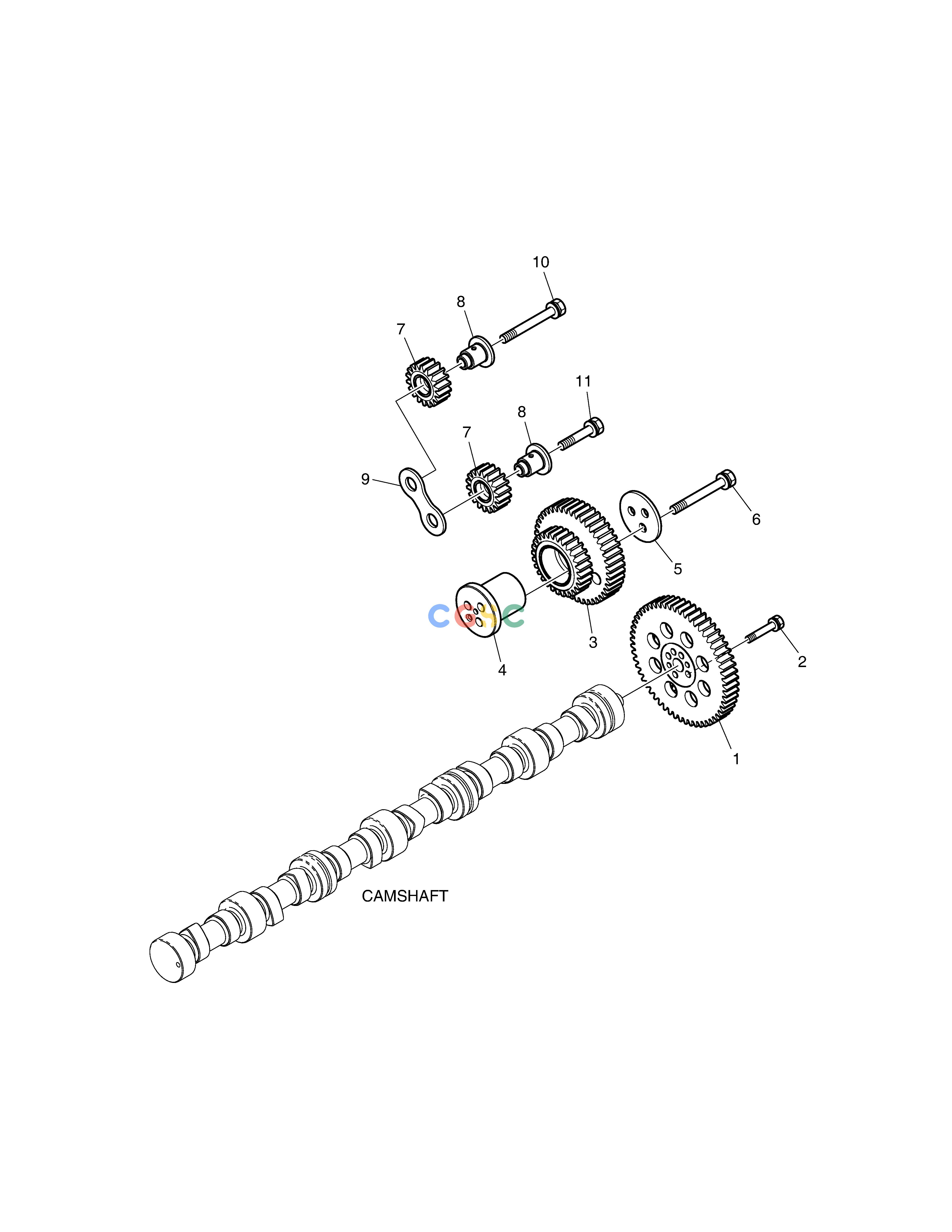 斗山零件查询CAM SHAFT DRIVE DX235LC-5 Doosan parts catalog online