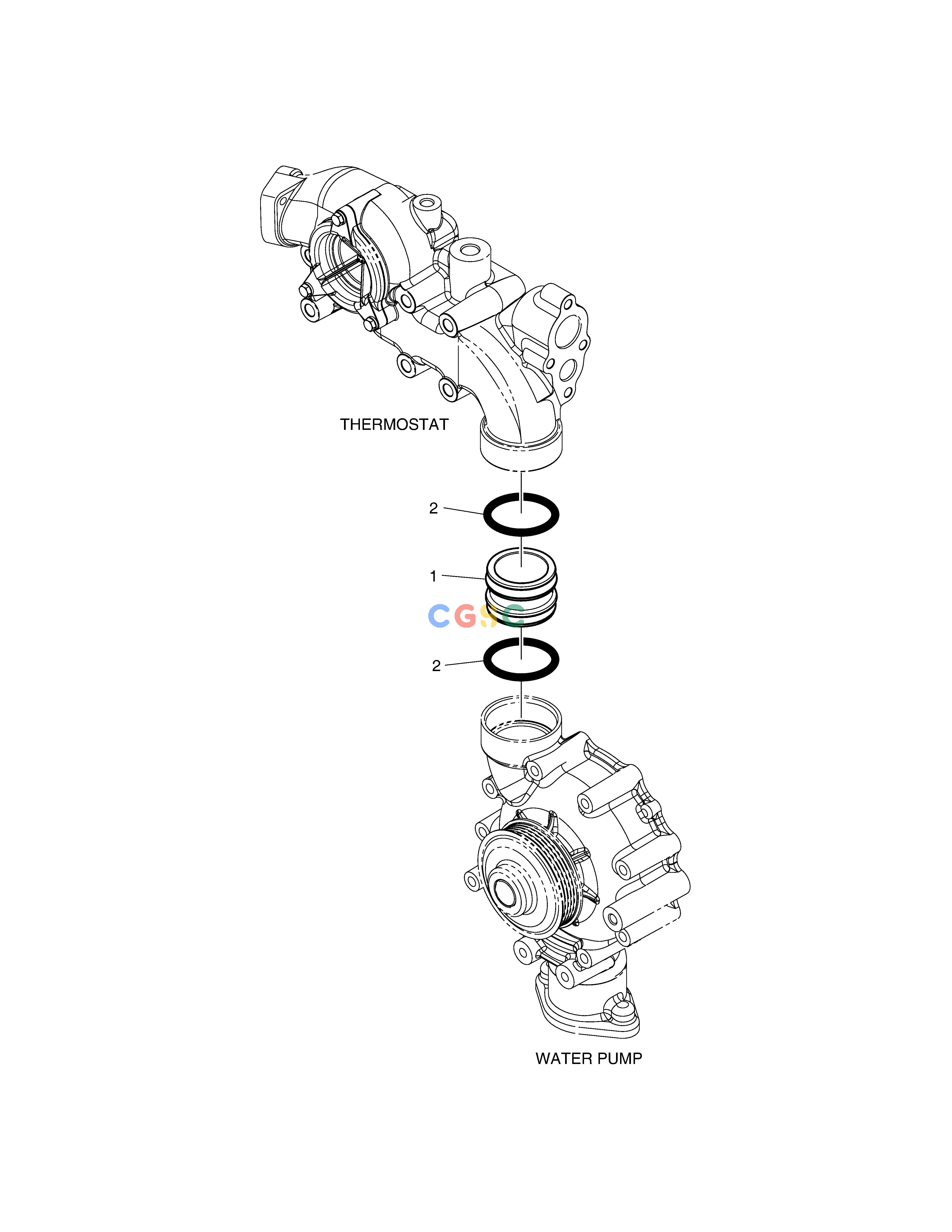 斗山零件查询COOLING WATER PIPE DX235LC-5 Doosan parts catalog online