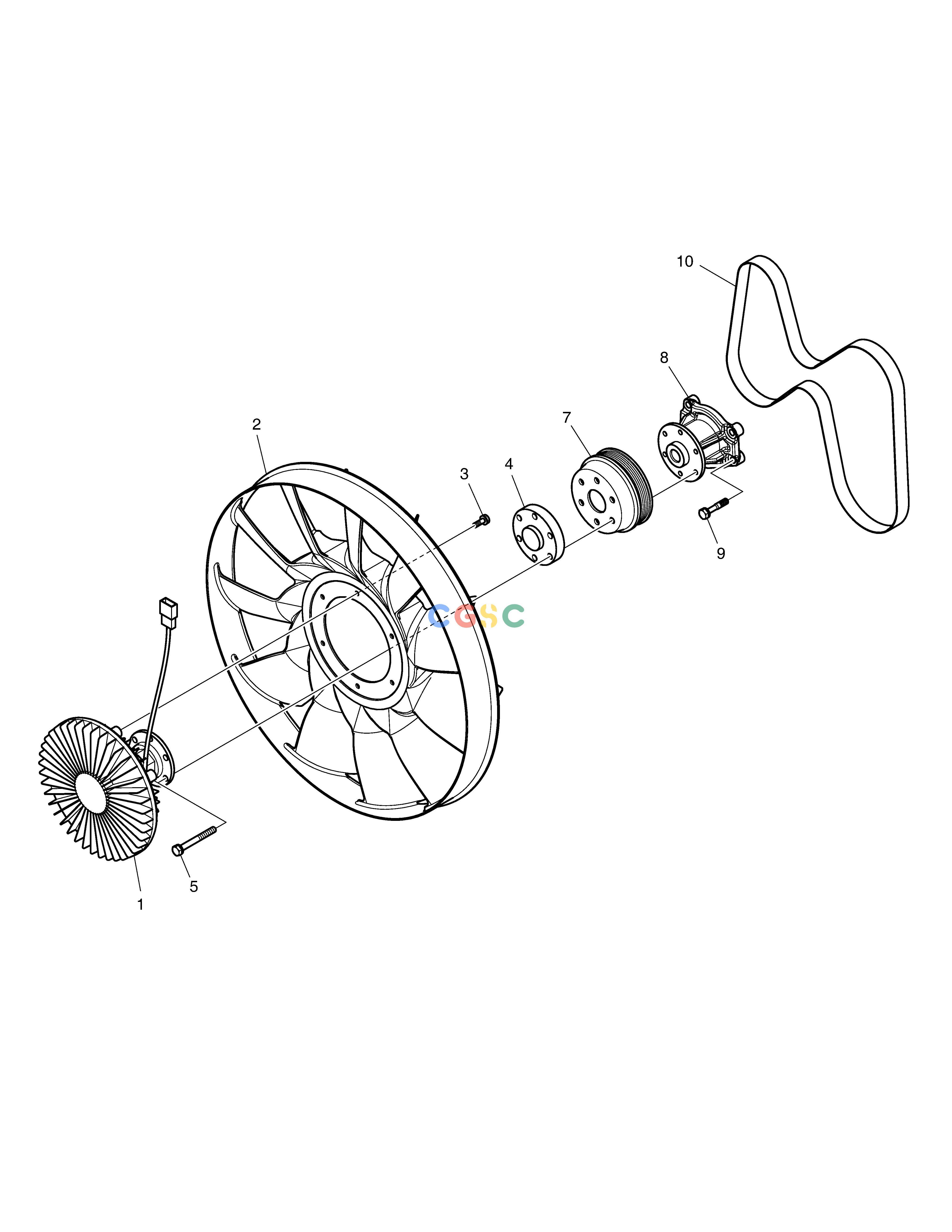 斗山零件查询COOLING FAN DX235LC-5 Doosan parts catalog online