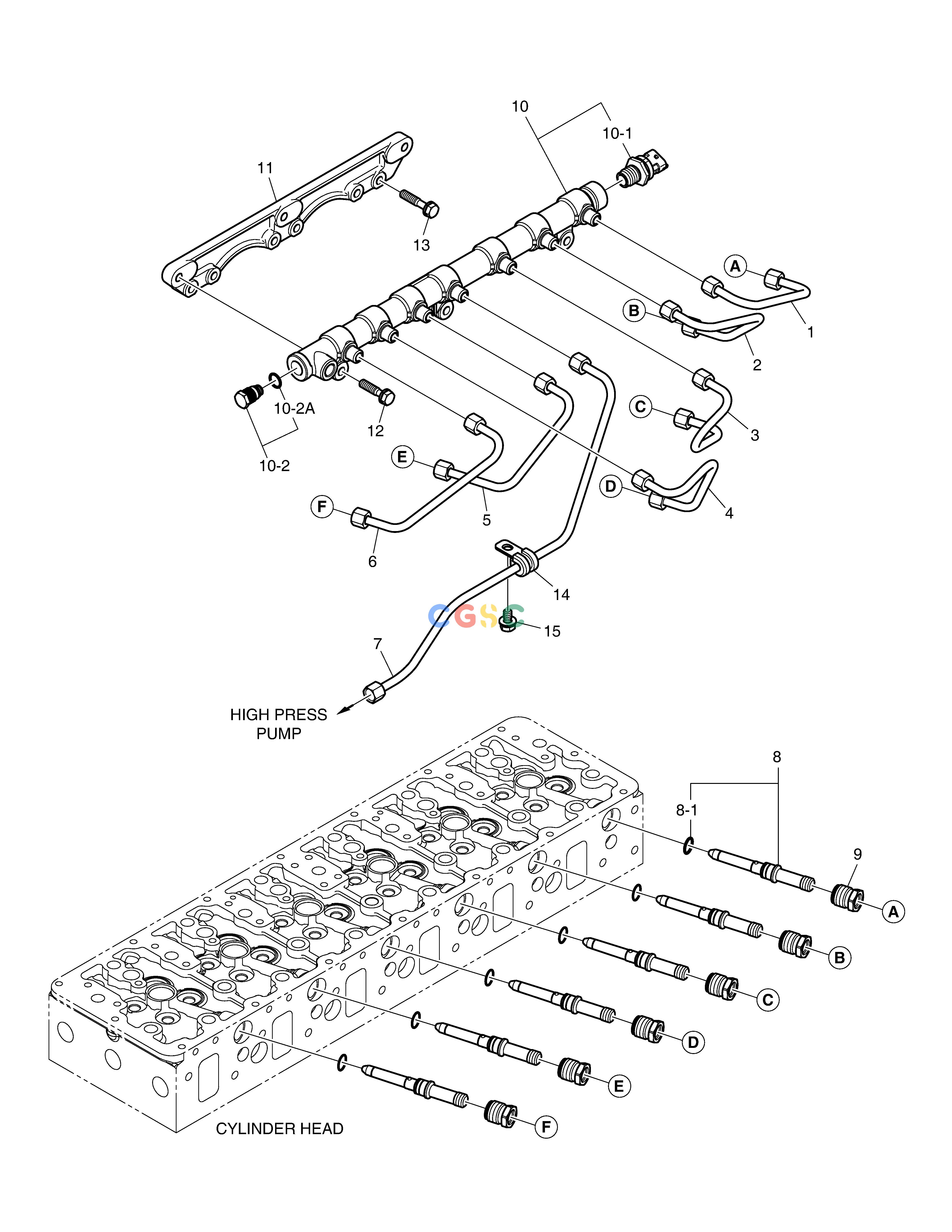 斗山零件查询INJECTION PIPE DX235LC-5 Doosan parts catalog online