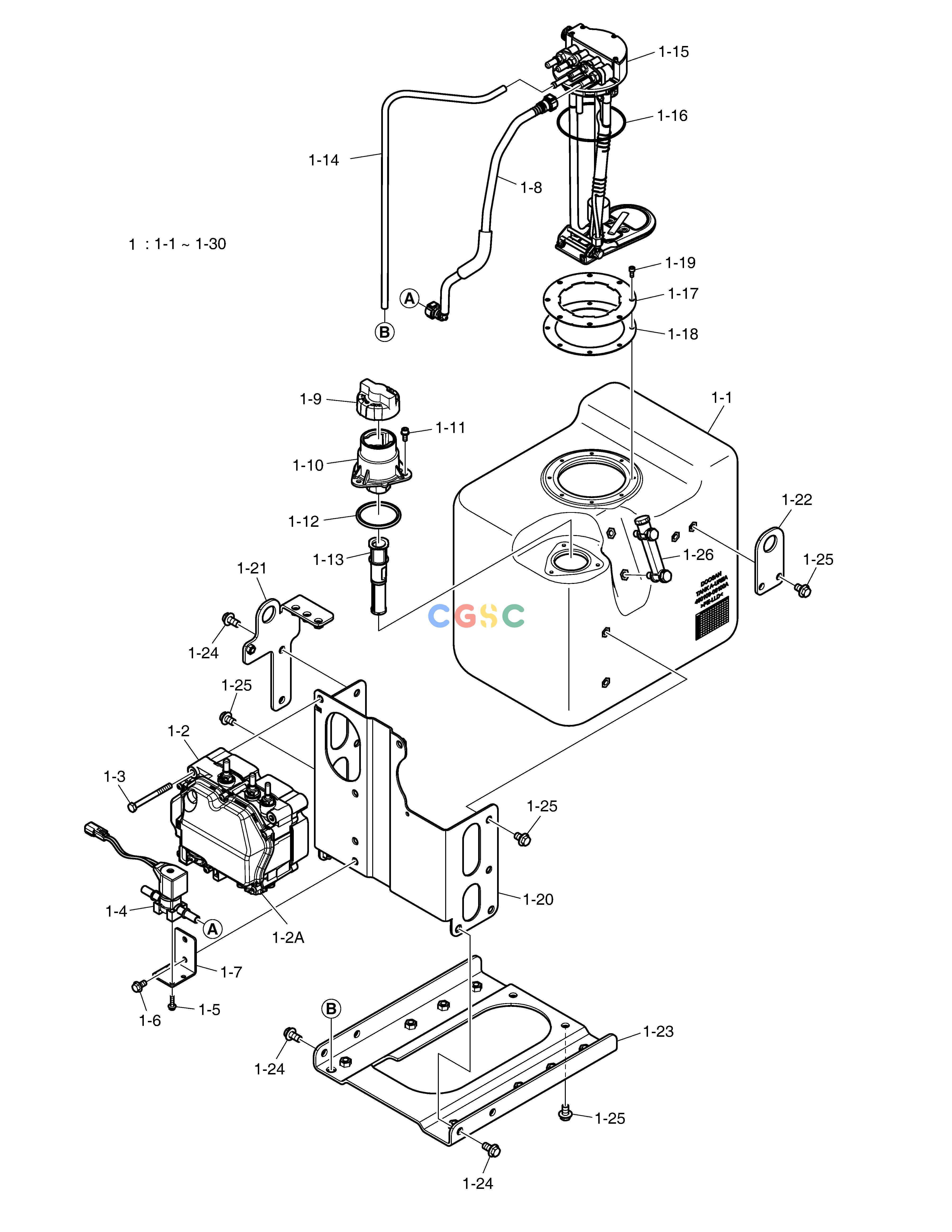 斗山零件查询DOSING MODULE DX235LC-5 Doosan parts catalog online