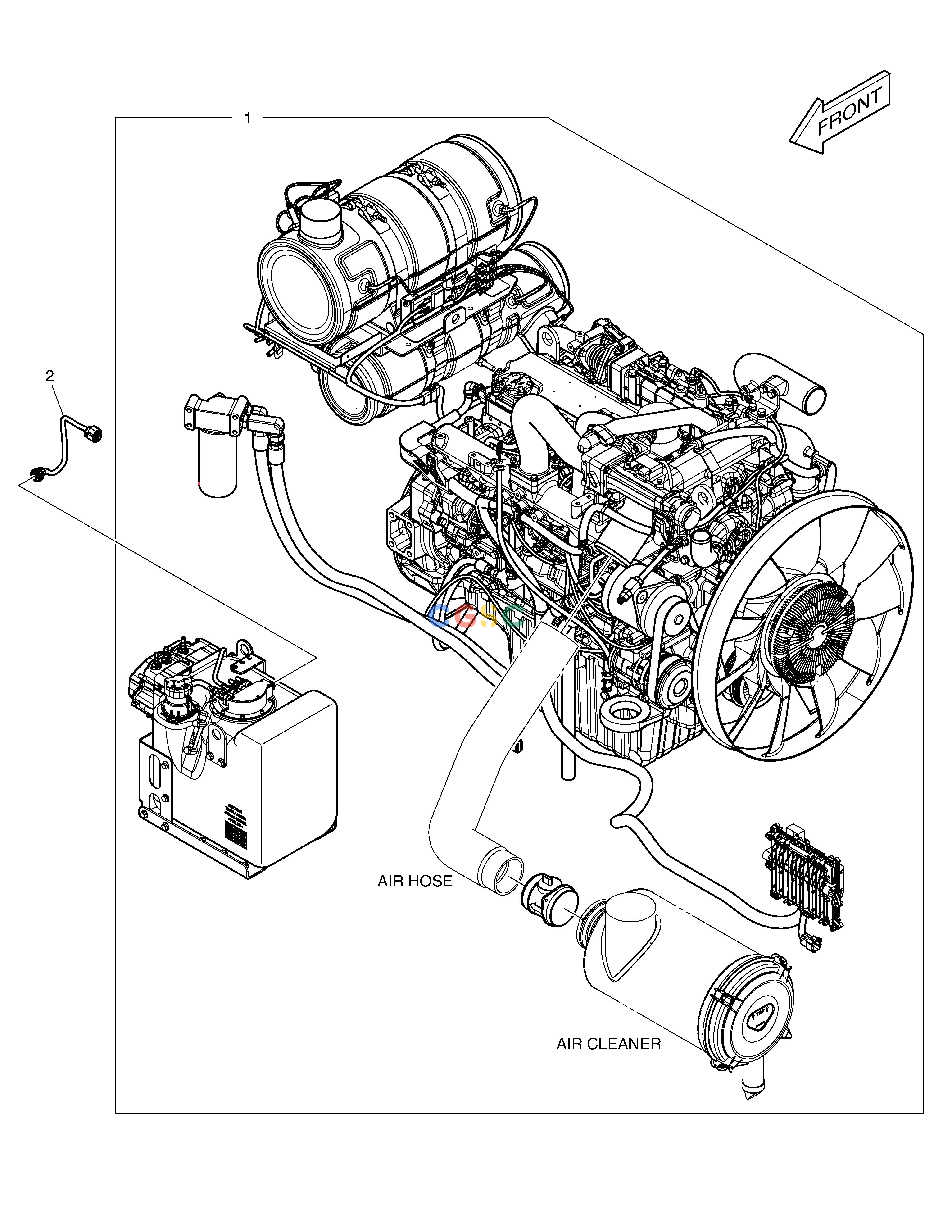 斗山零件查询ENGINE (NA) DX235LC-5 Doosan parts catalog online