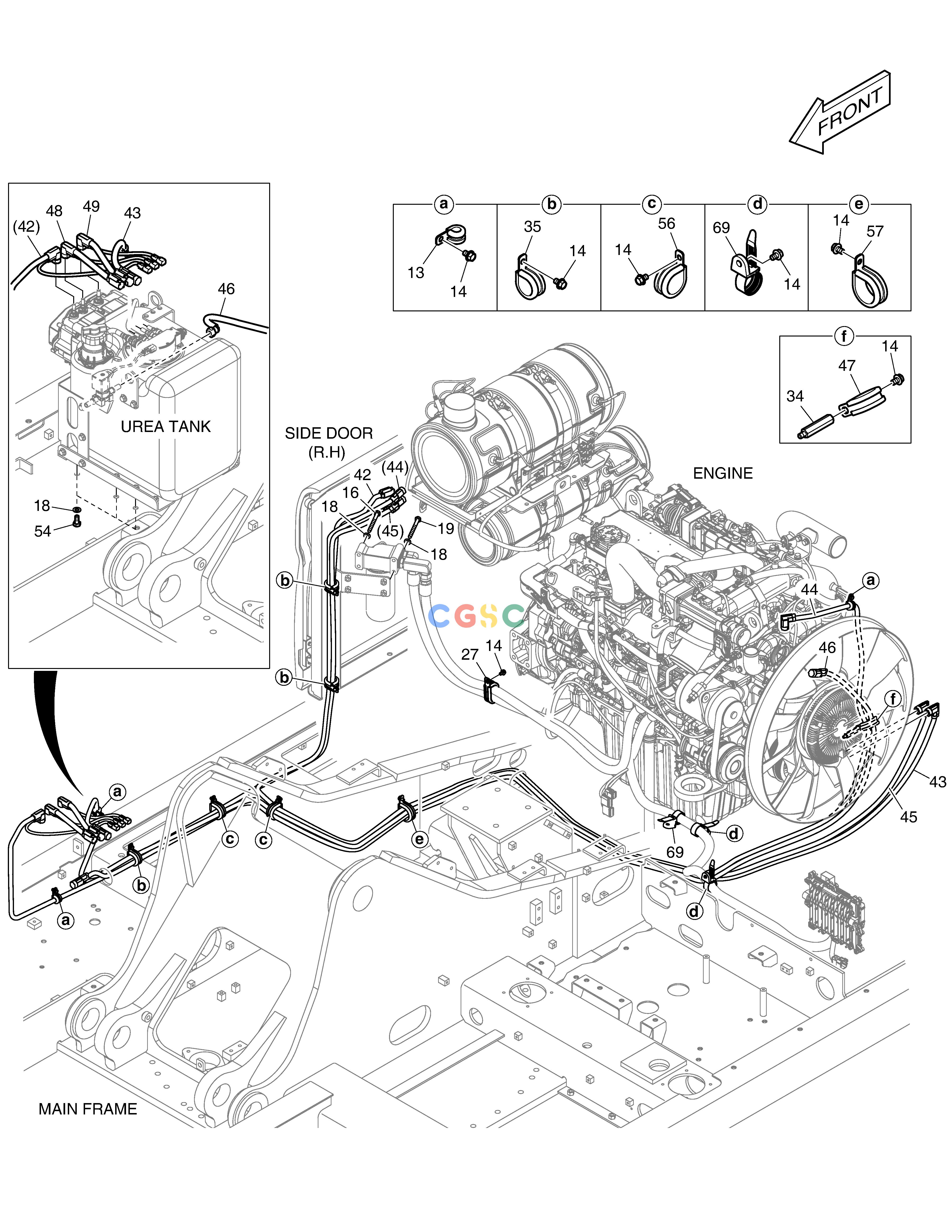 斗山零件查询ENGINE MOUNTING(2) DX235LC-5 Doosan parts catalog online
