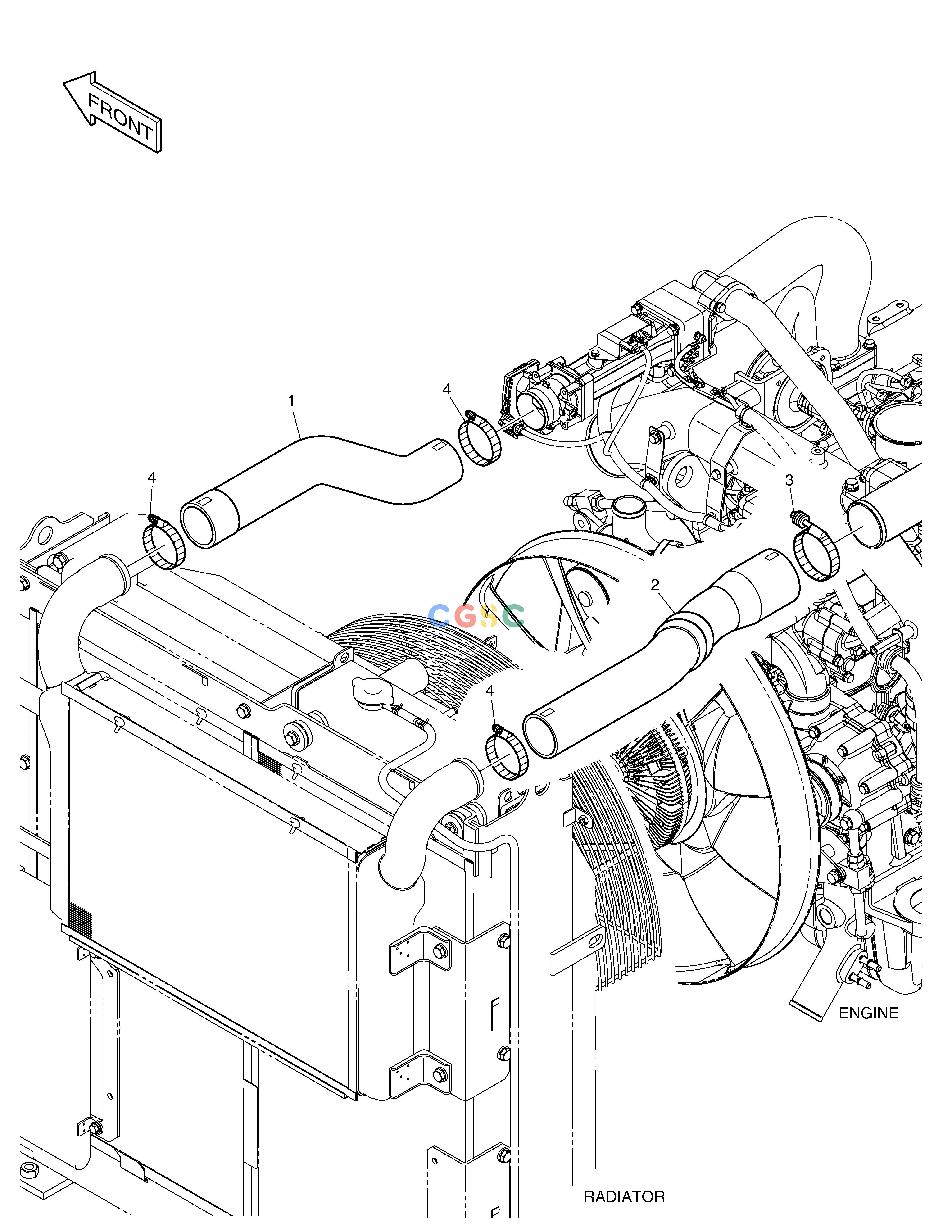 斗山零件查询CAC PIPING DX235LC-5 Doosan parts catalog online