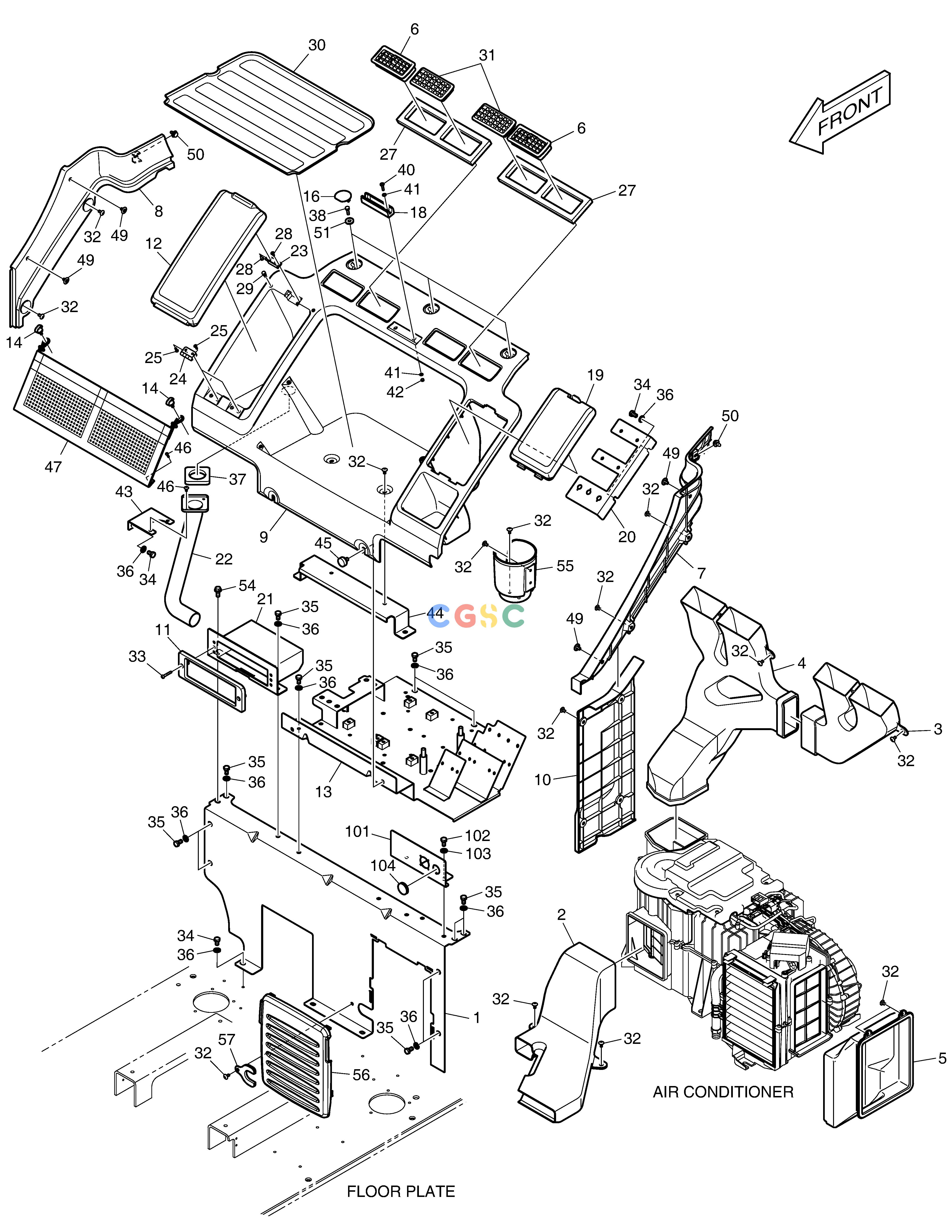 斗山零件查询HEATER COVER DX235LC-5 Doosan parts catalog online