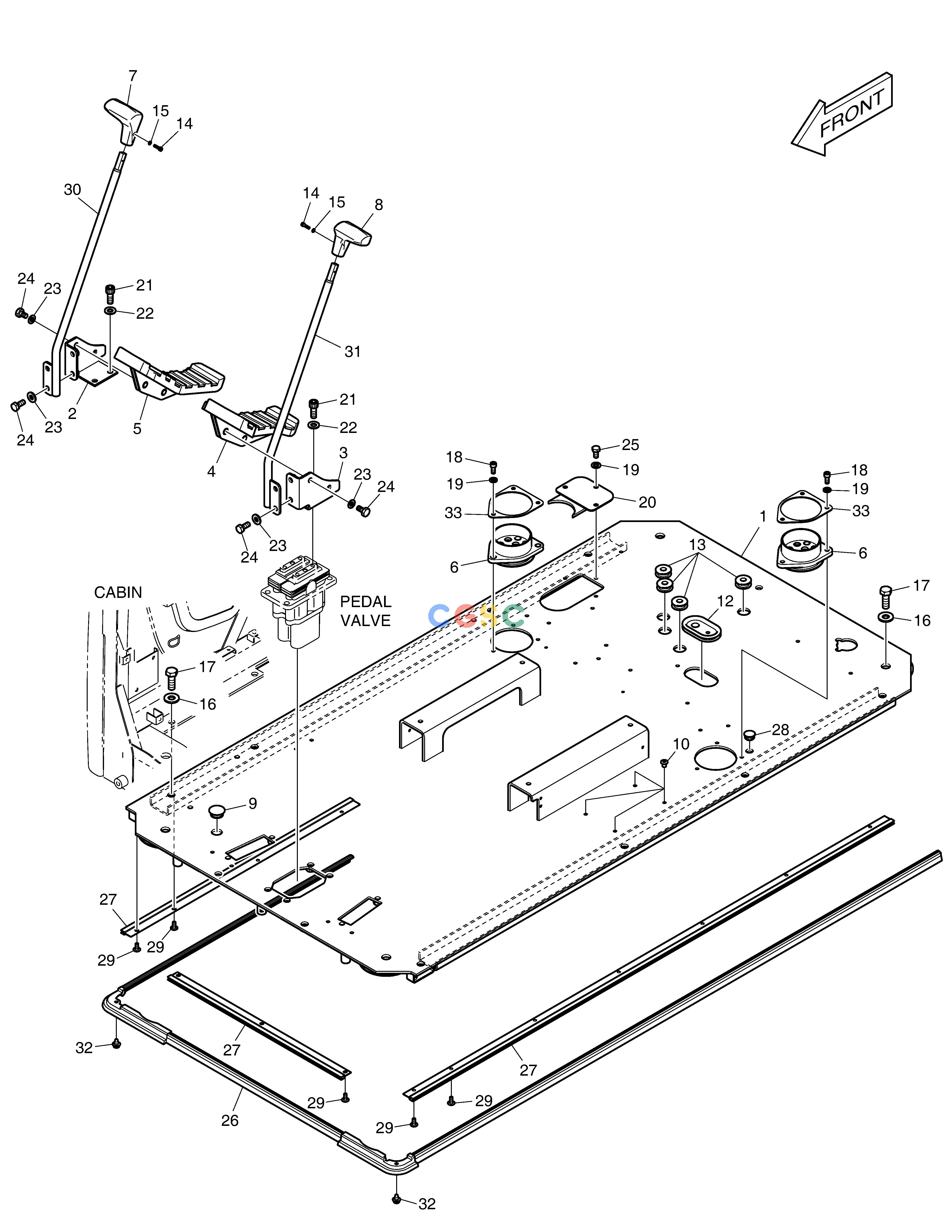 斗山零件查询FLOOR PLATE DX235LC-5 Doosan parts catalog online