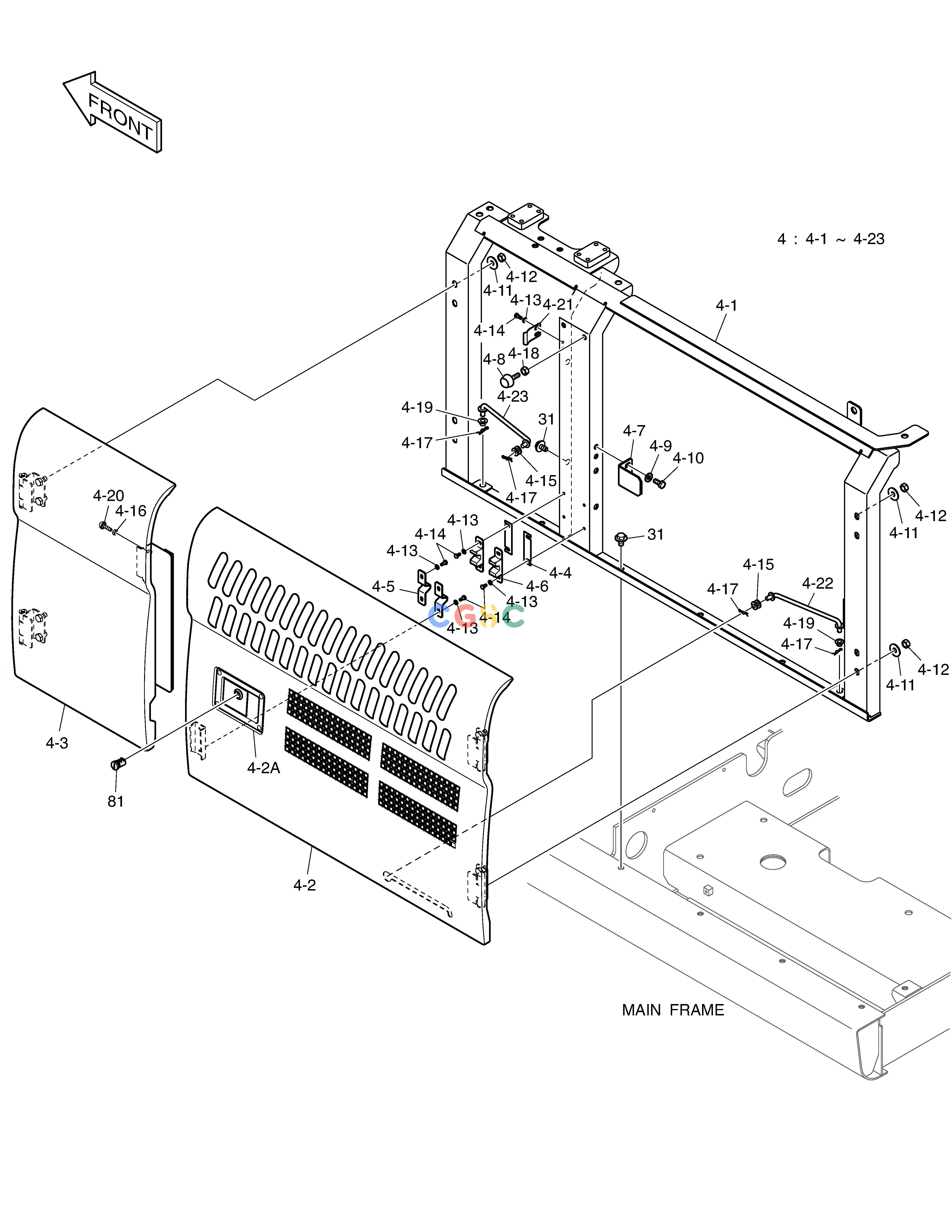 斗山零件查询SIDE DOOR - L.H DX235LC-5 Doosan parts catalog online