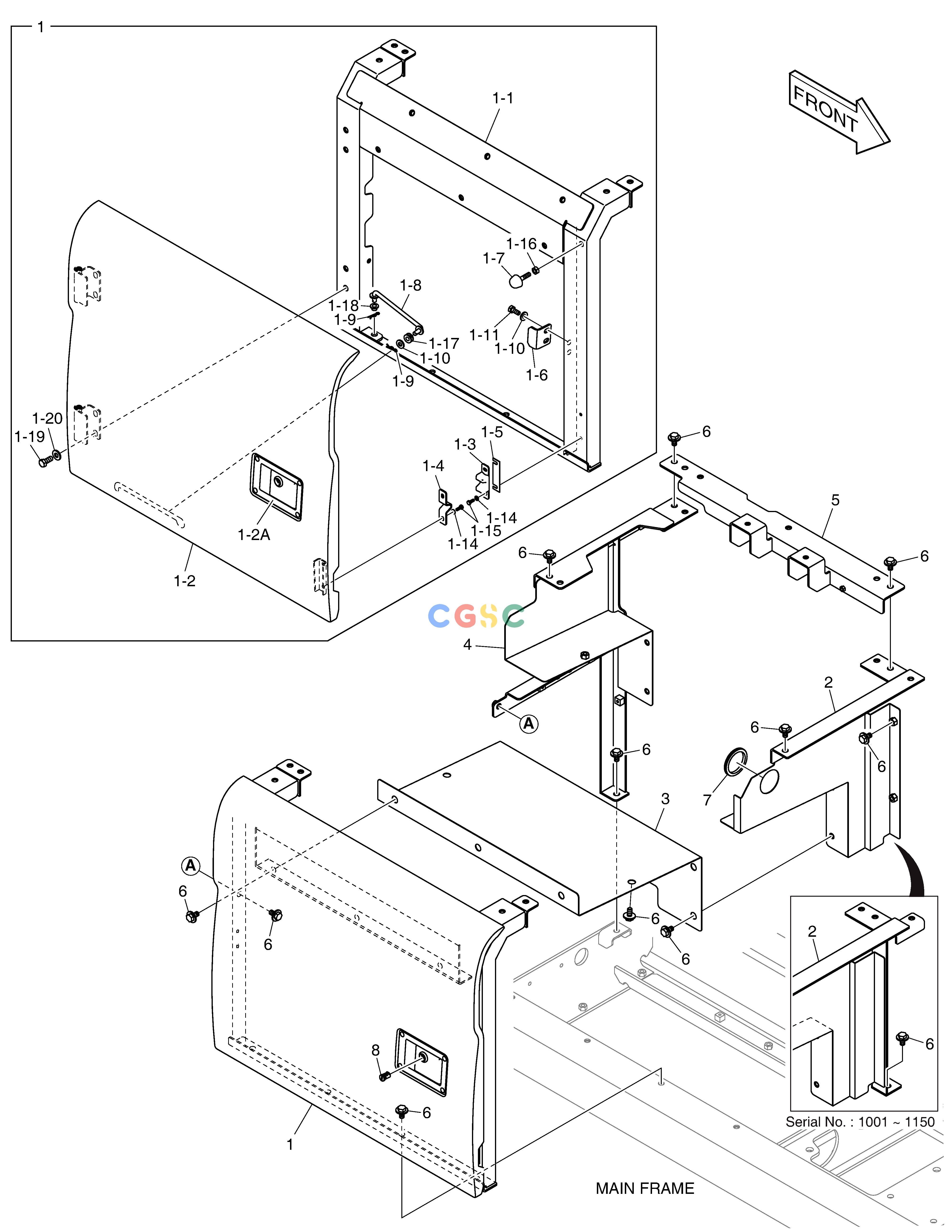 斗山零件查询SIDE DOOR - R.H DX235LC-5 Doosan parts catalog online