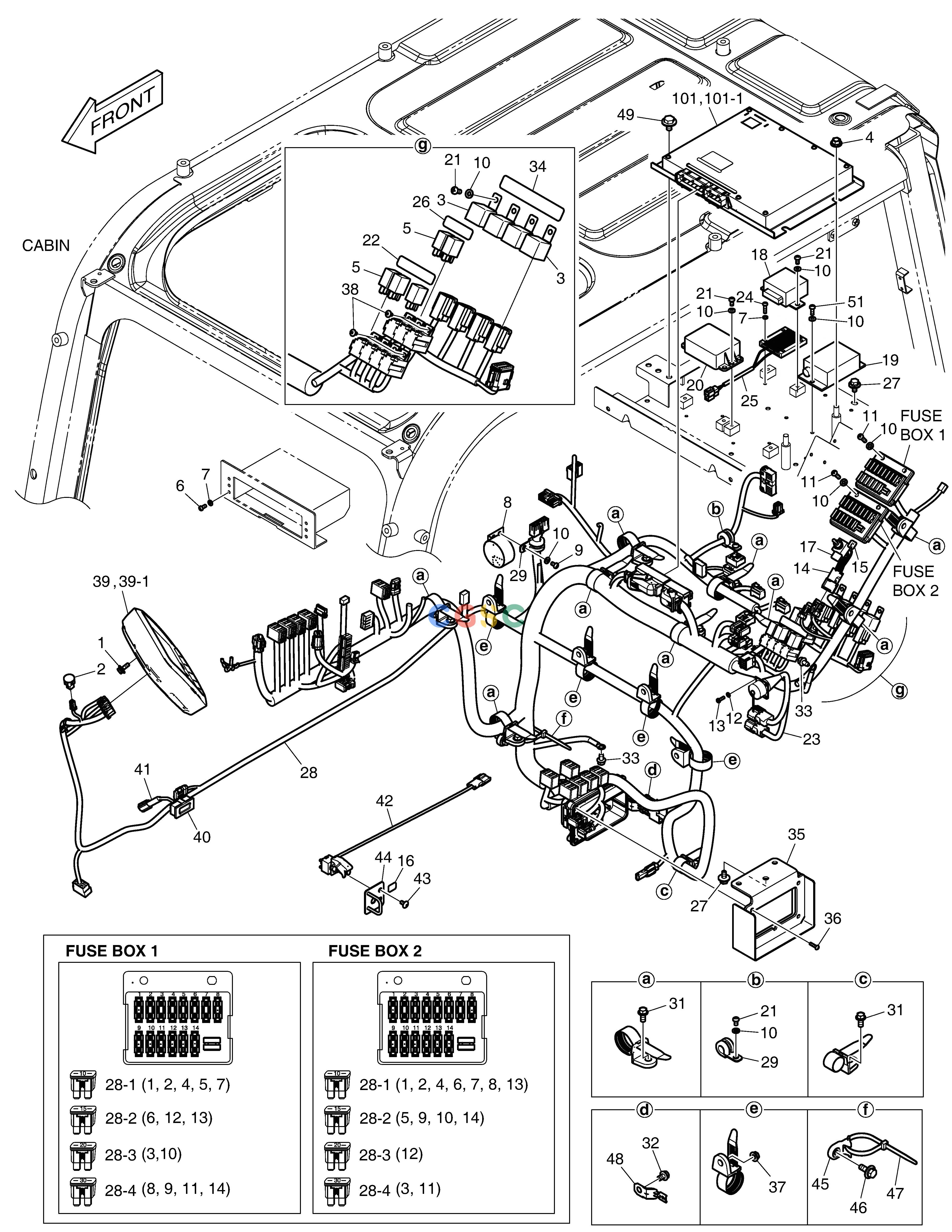 斗山零件查询ELECTRIC PARTS - CABIN DX235LC-5 Doosan parts catalog online