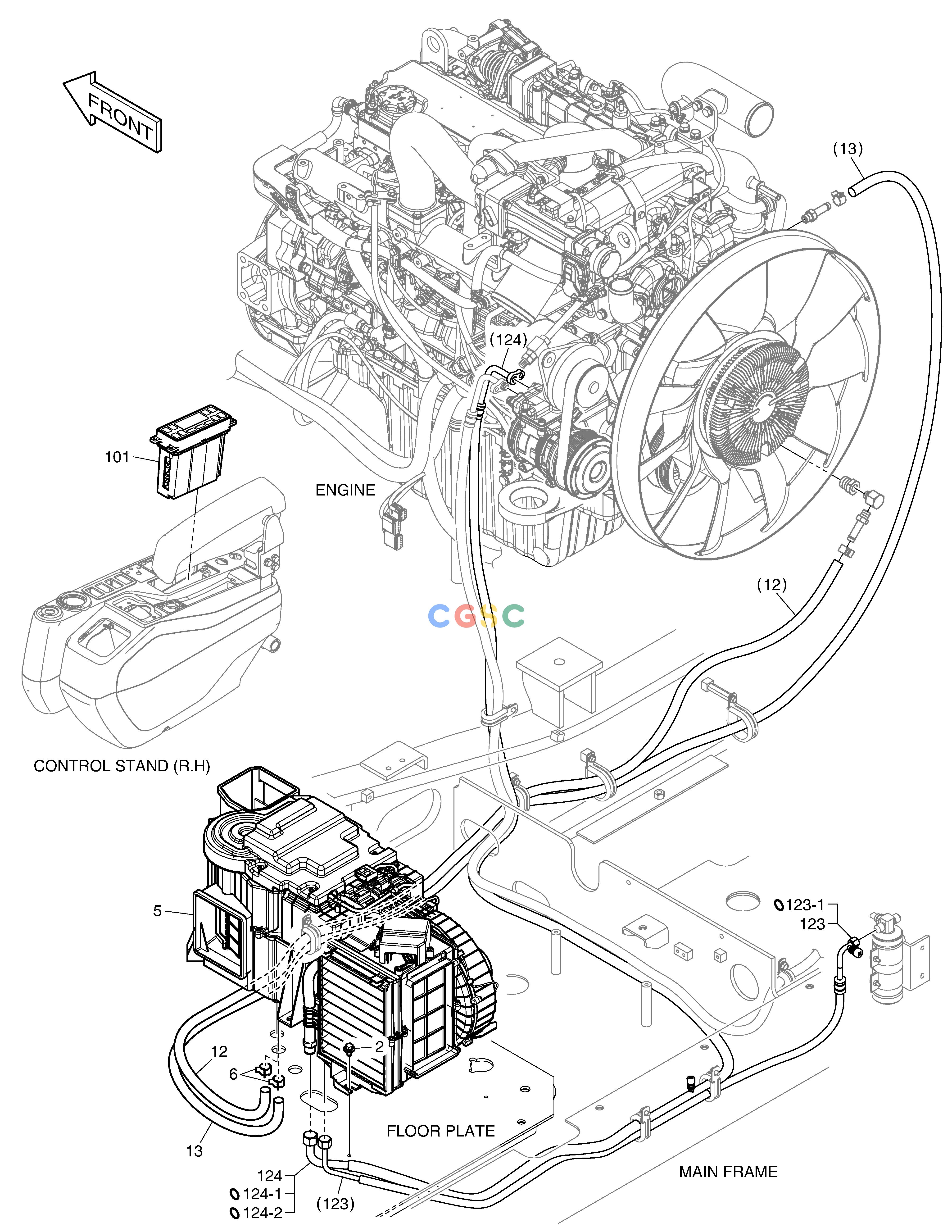 斗山零件查询AIRCONDITIONER(2) DX235LC-5 Doosan parts catalog online
