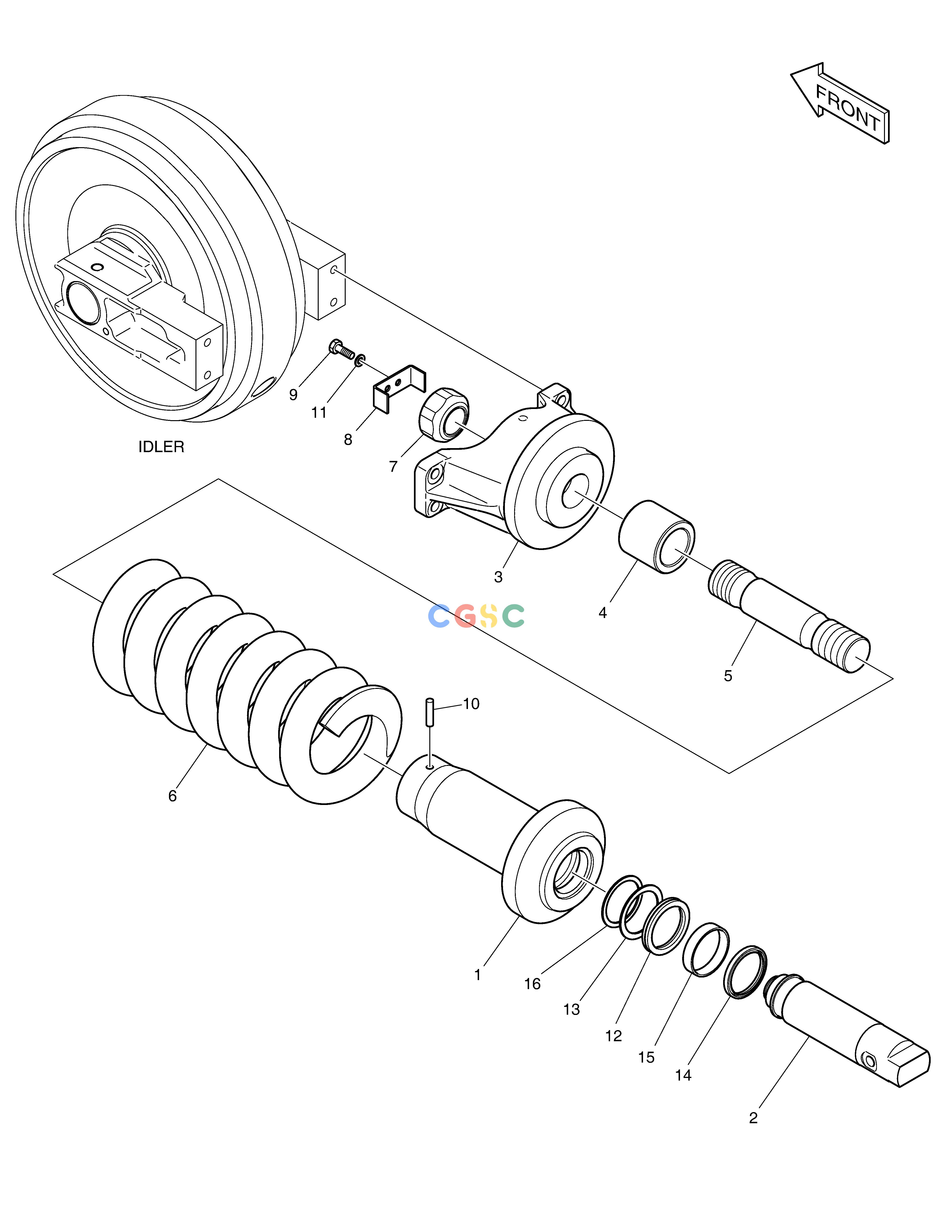斗山零件查询TRACK SPRING DX235LC-5 Doosan parts catalog online