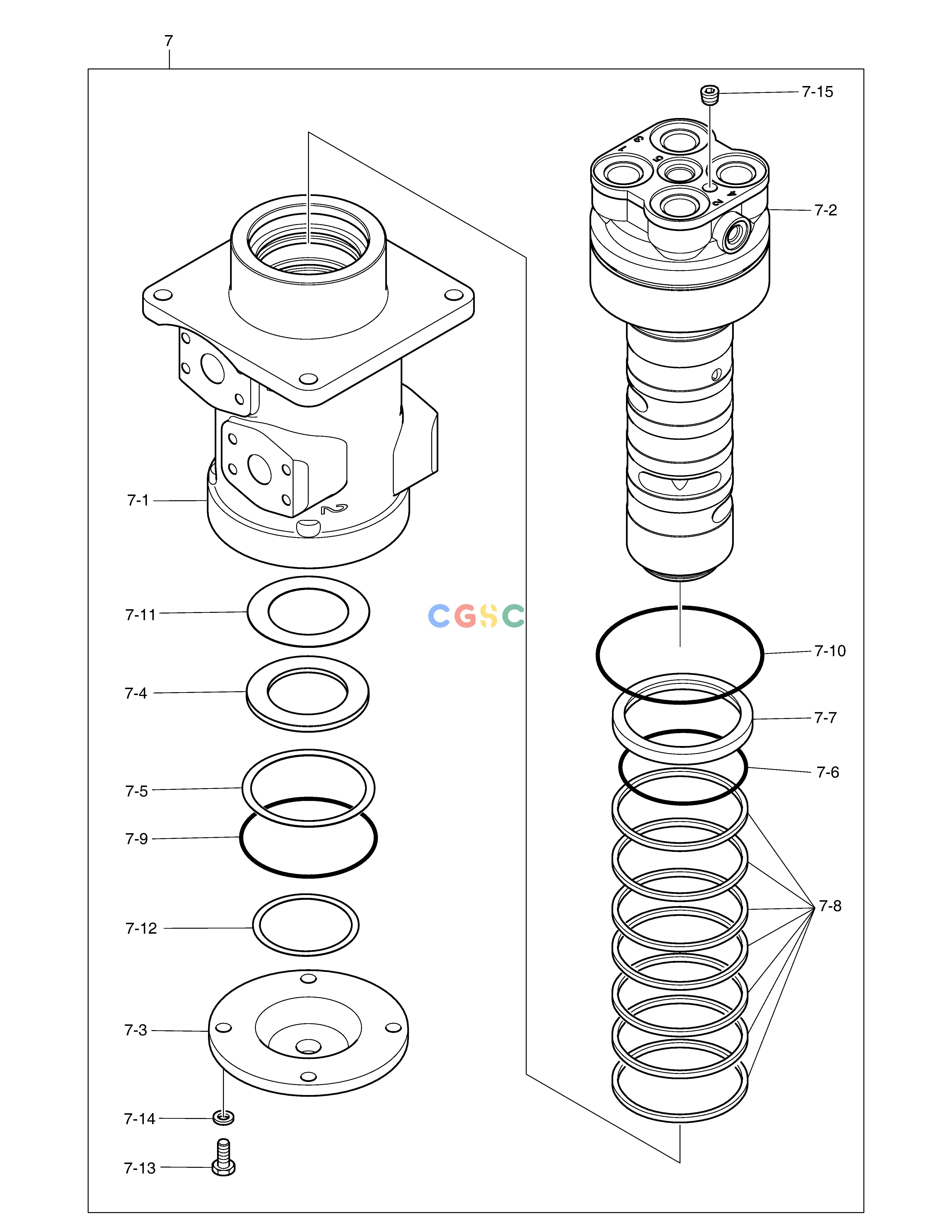 斗山零件查询CENTER JOINT DX235LC-5 Doosan parts catalog online