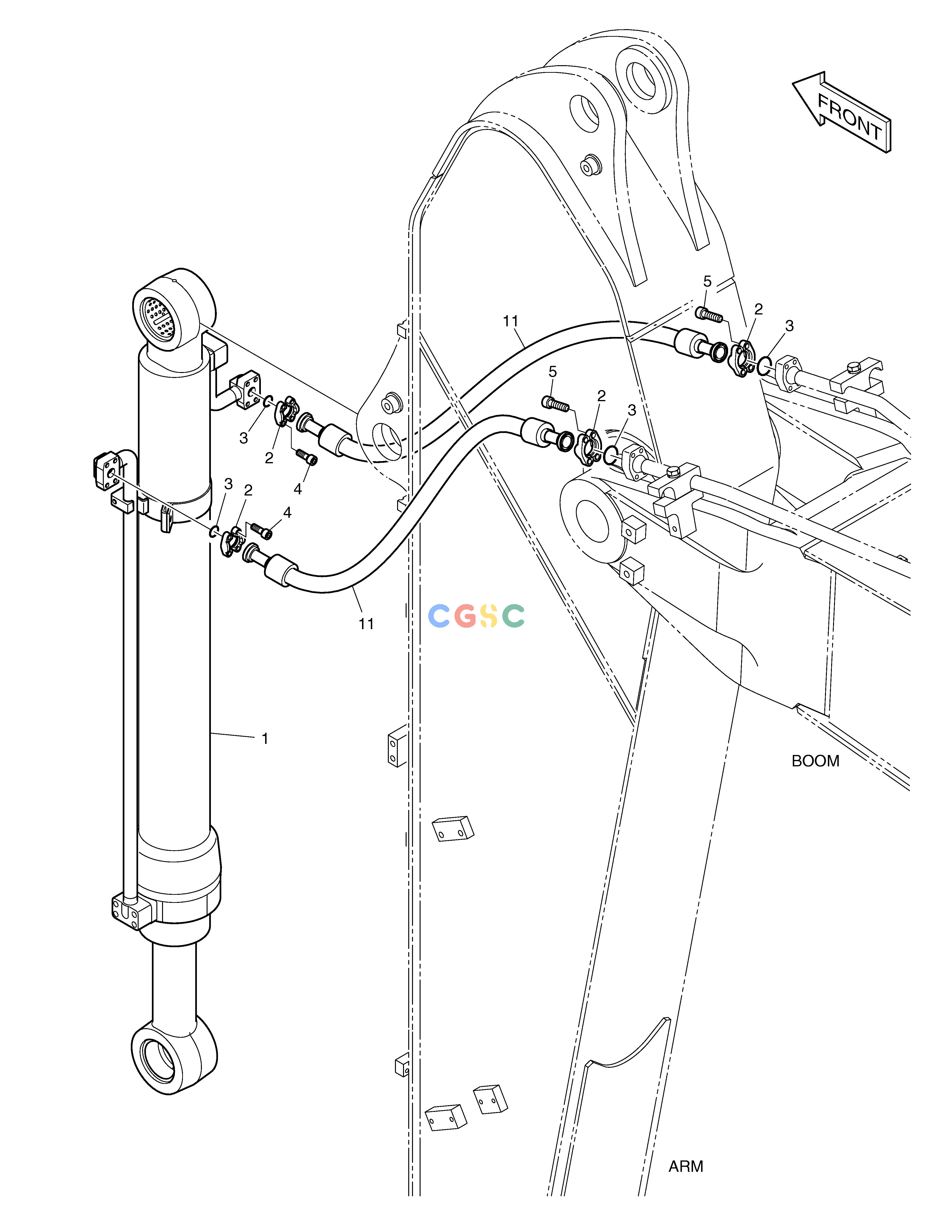 斗山零件查询ARM PIPING DX235LC-5 Doosan parts catalog online