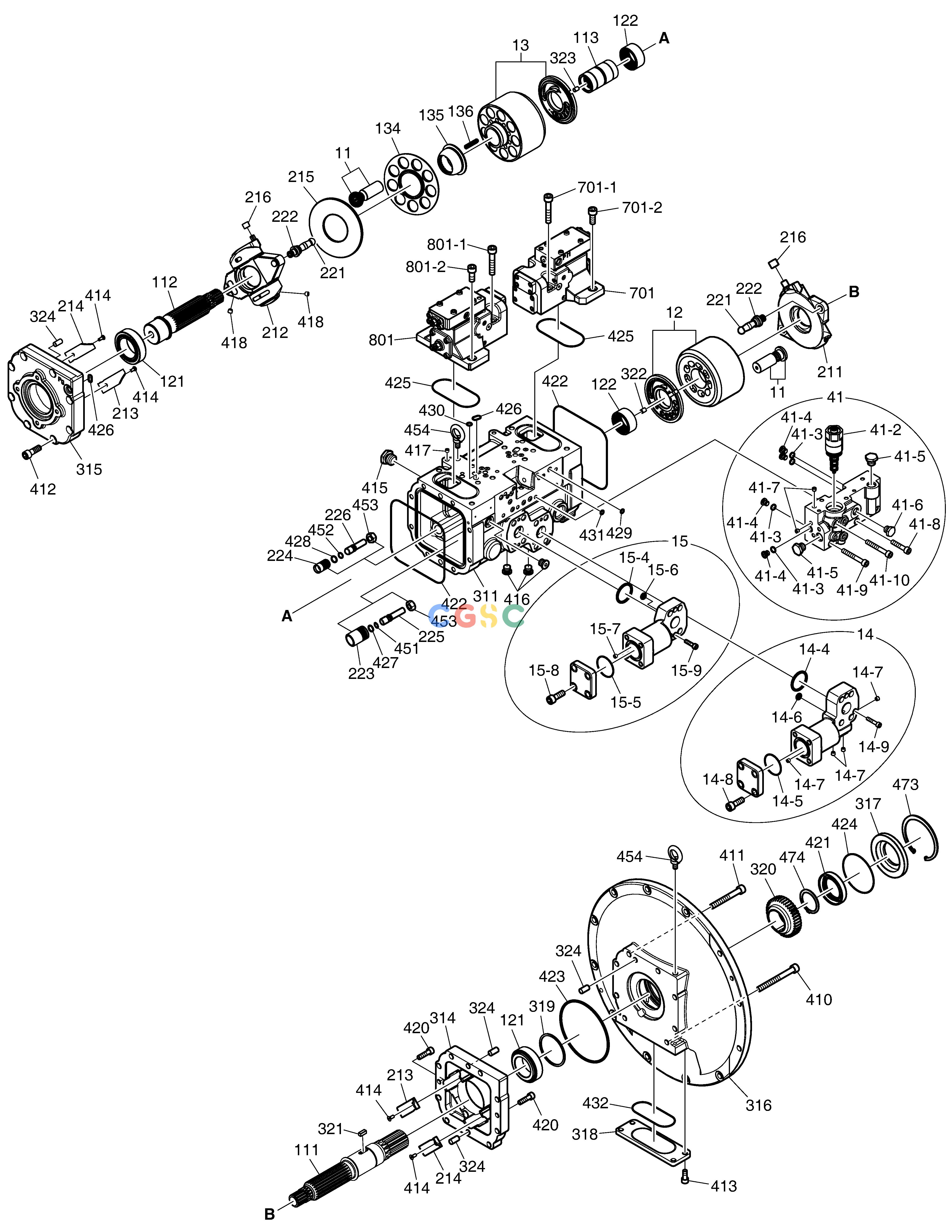 斗山零件查询MAIN PUMP DX235LC-5 Doosan parts catalog online