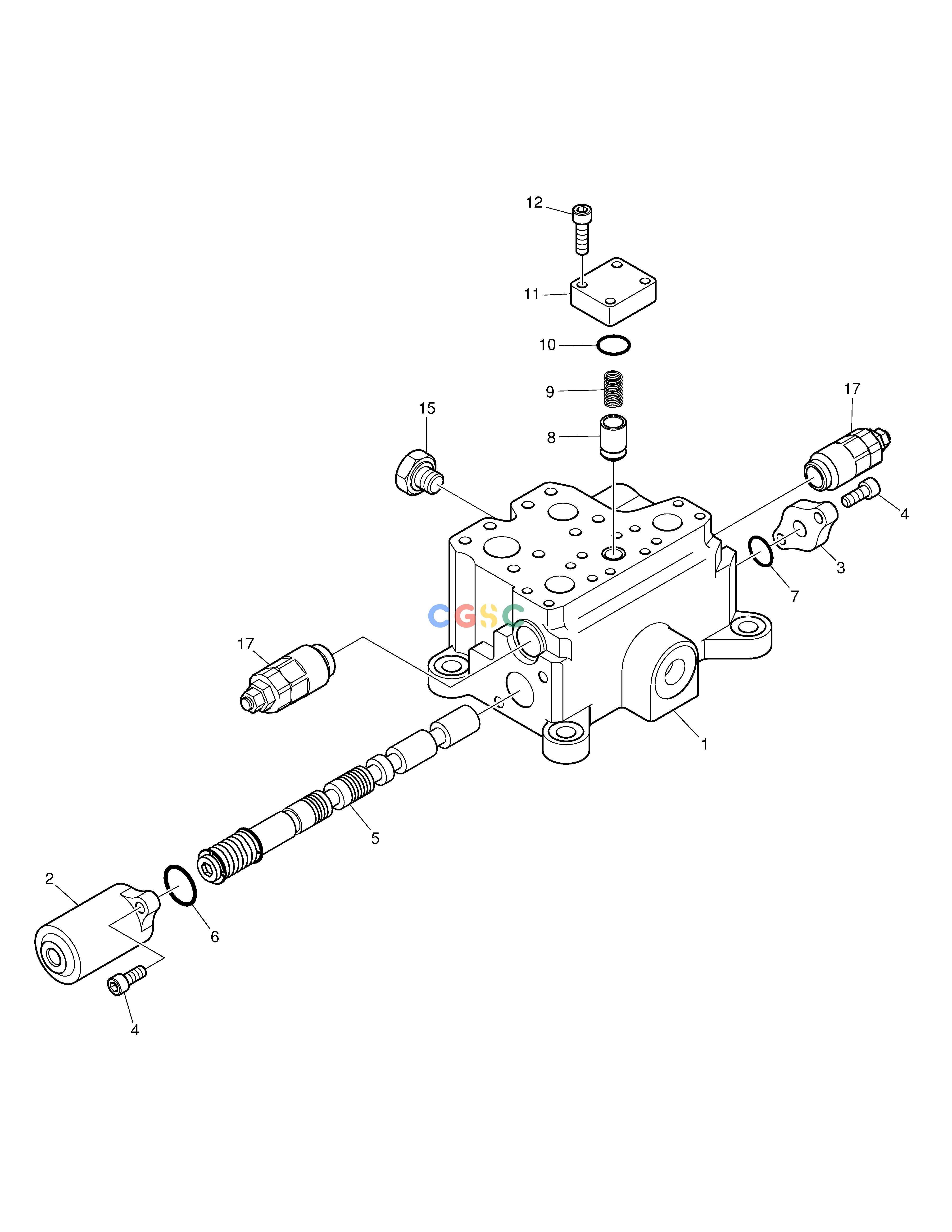 斗山零件查询CONTROL VALVE-ARTI.BOOM DX235LC-5 Doosan parts catalog online