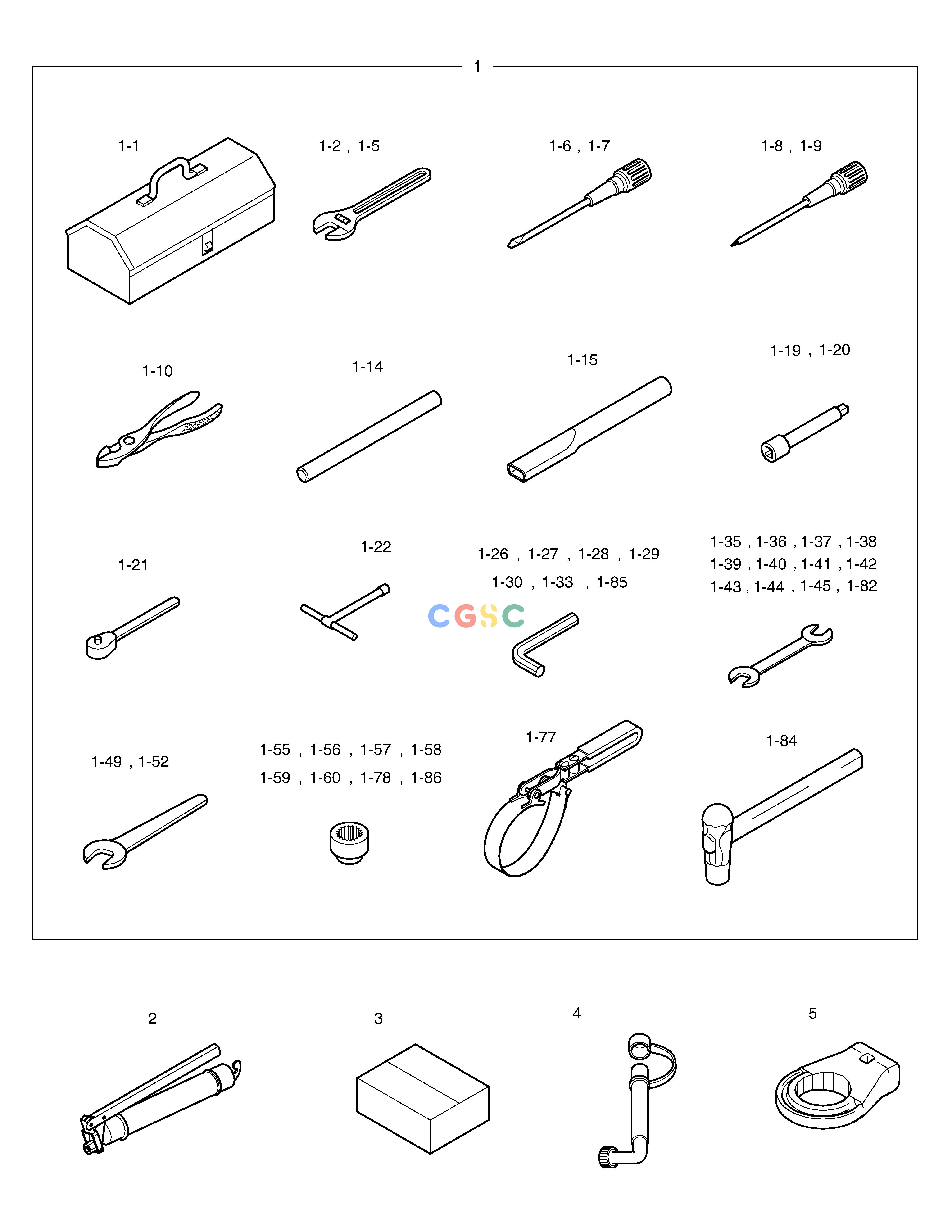 斗山零件查询TOOLS DX235LC-5 Doosan parts catalog online
