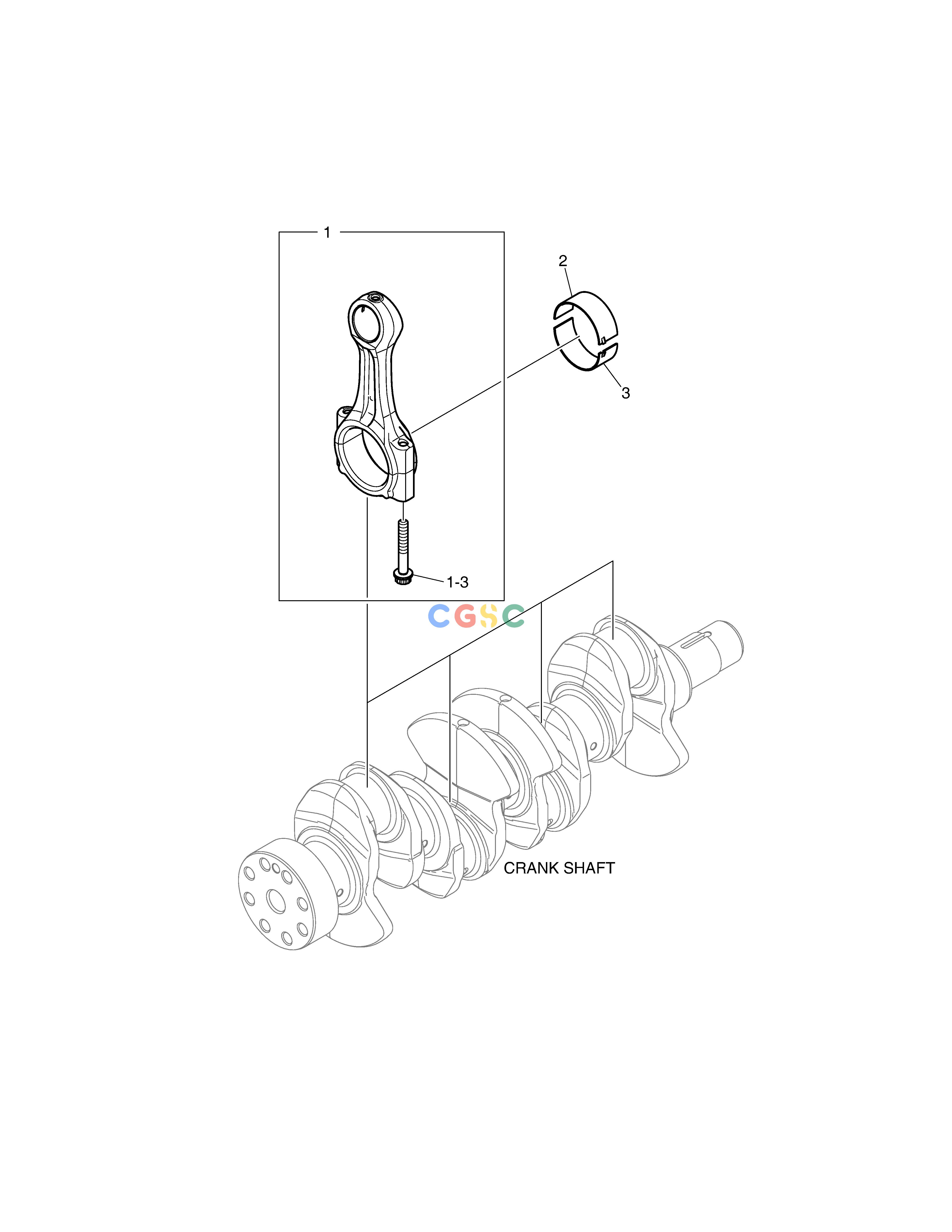 斗山零件查询CONNECTING ROD E57W Doosan parts catalog online