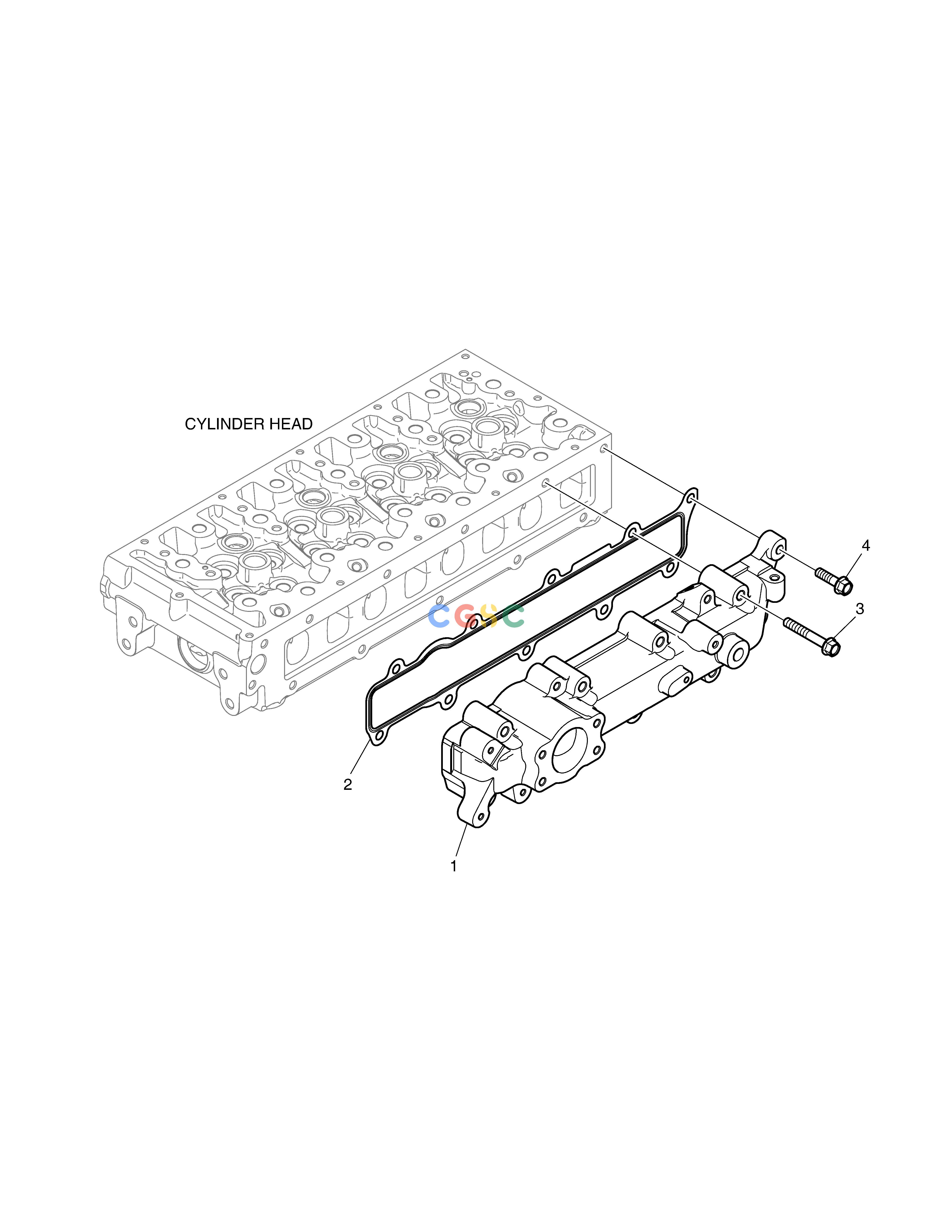斗山零件查询INTAKE MANIFOLD E57W Doosan parts catalog online