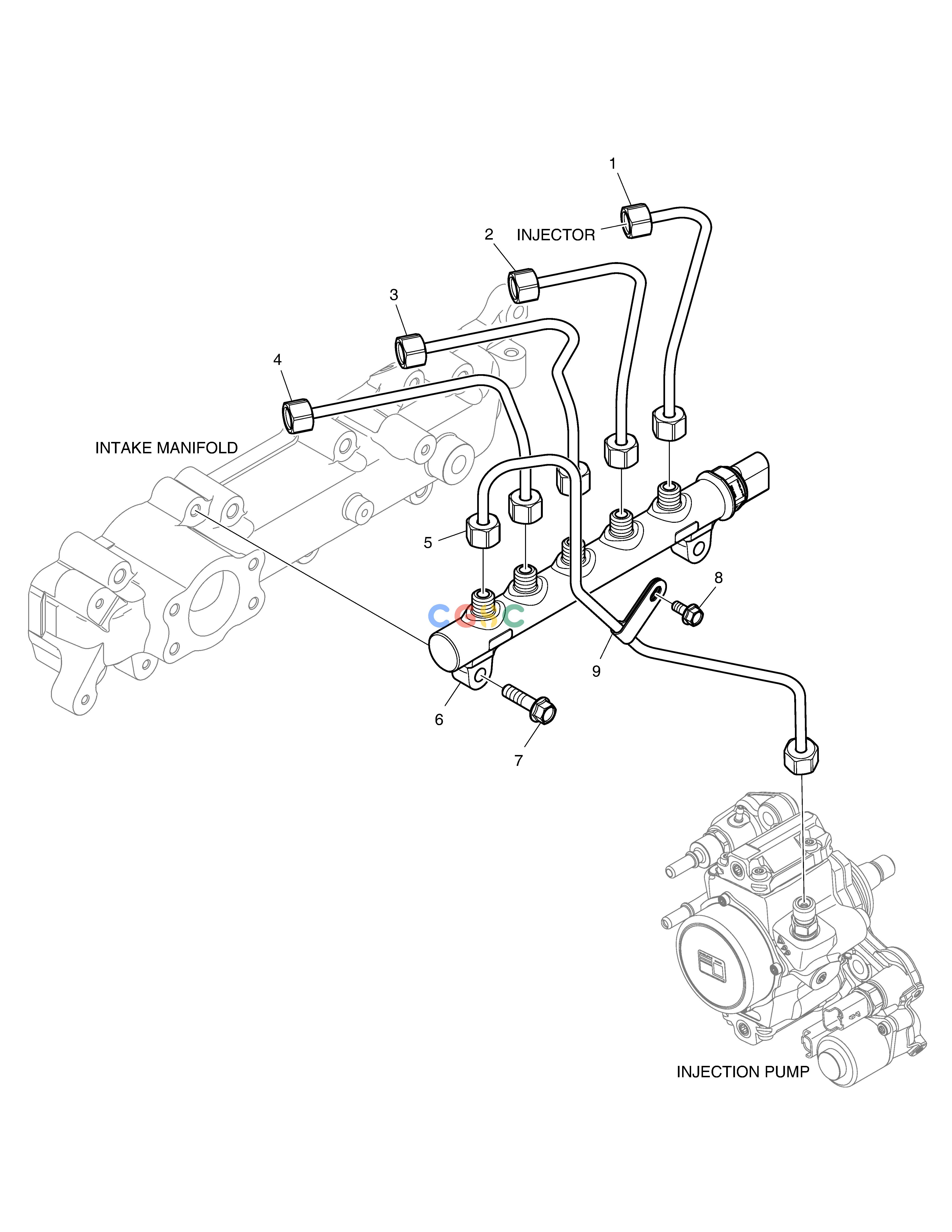 斗山零件查询INJECTION PIPE E57W Doosan parts catalog online