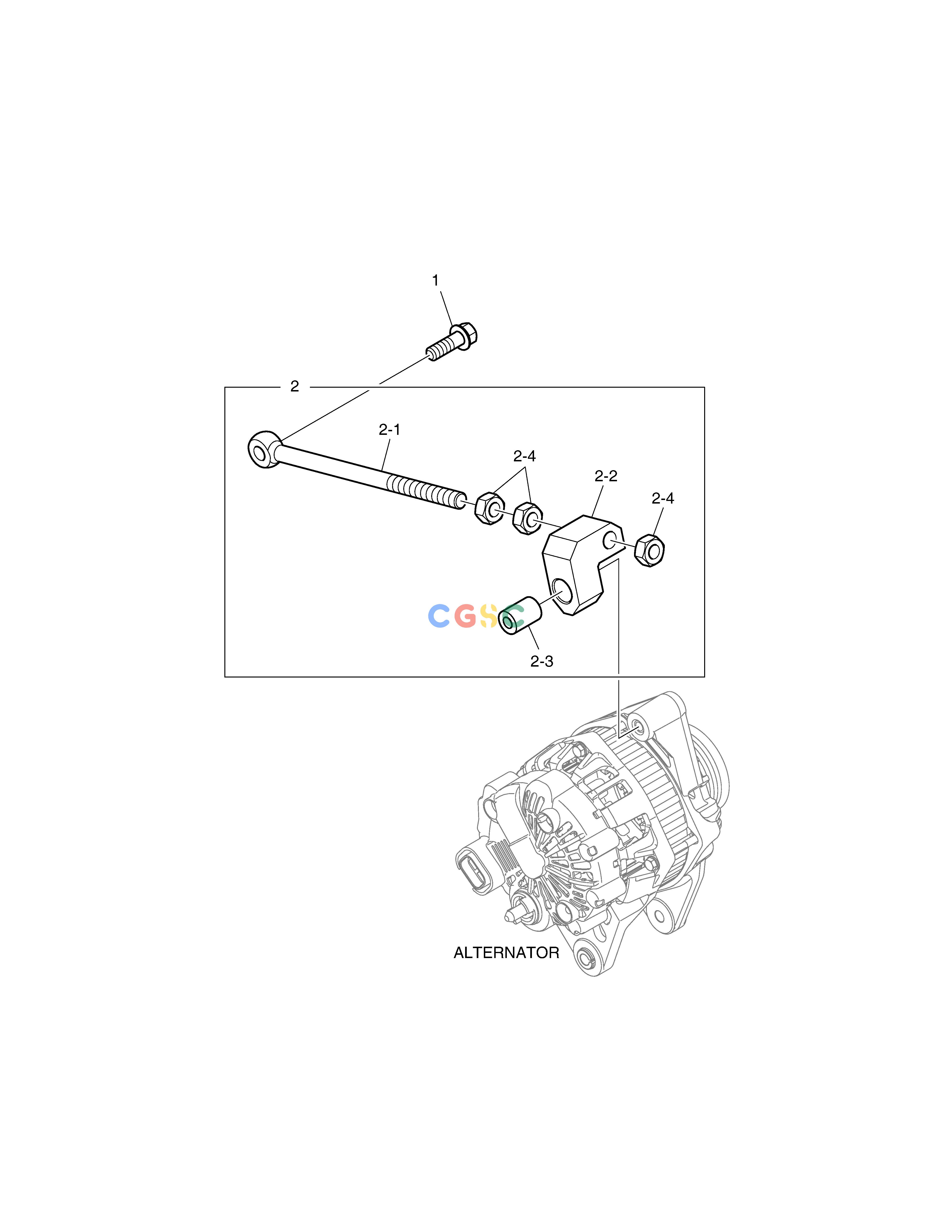 斗山零件查询ALTERNATOR MOUNTING E57W Doosan parts catalog online