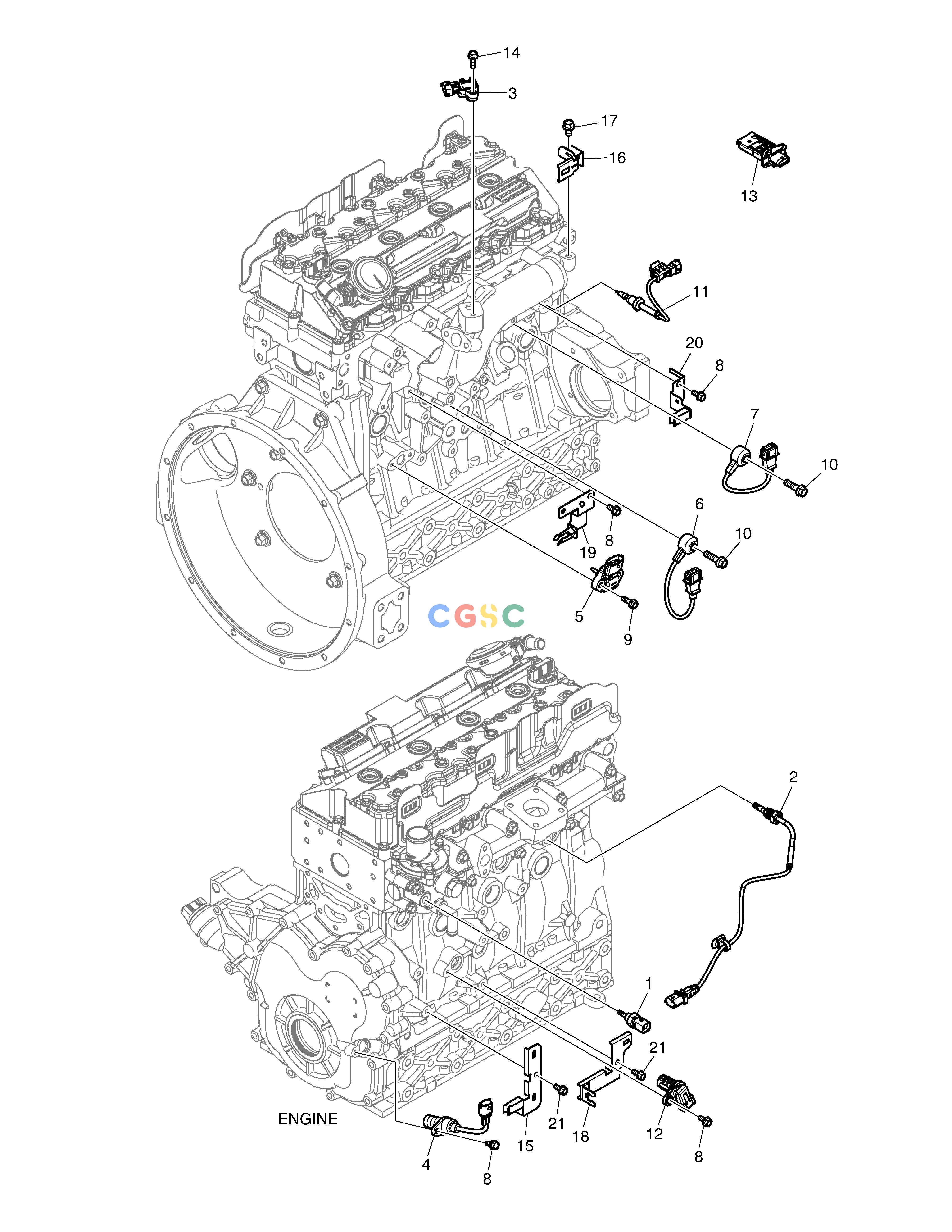 斗山零件查询SWITCH & SENSOR E57W Doosan parts catalog online