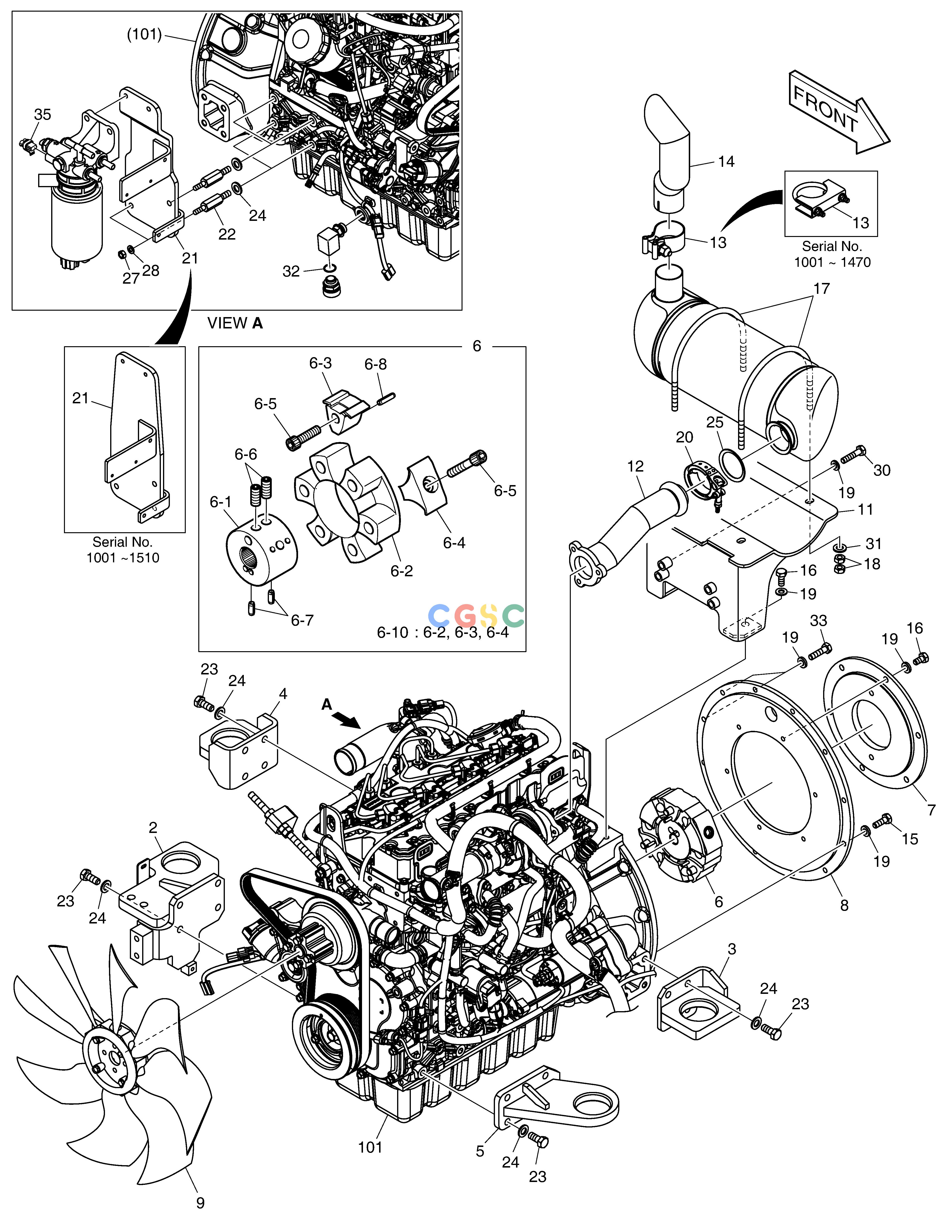 斗山零件查询ENGINE ASS'Y E57W Doosan parts catalog online