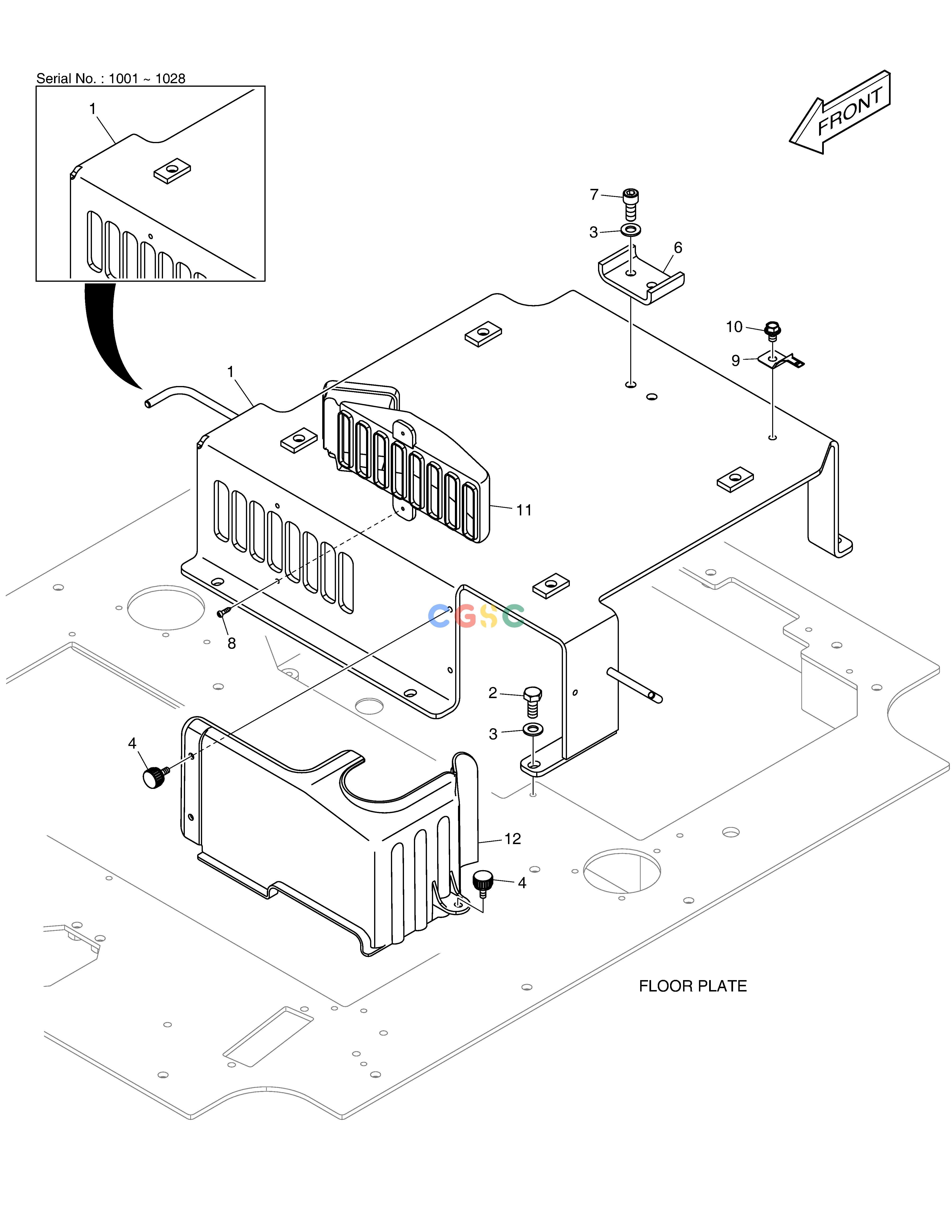 斗山零件查询SEAT BASE E57W Doosan parts catalog online