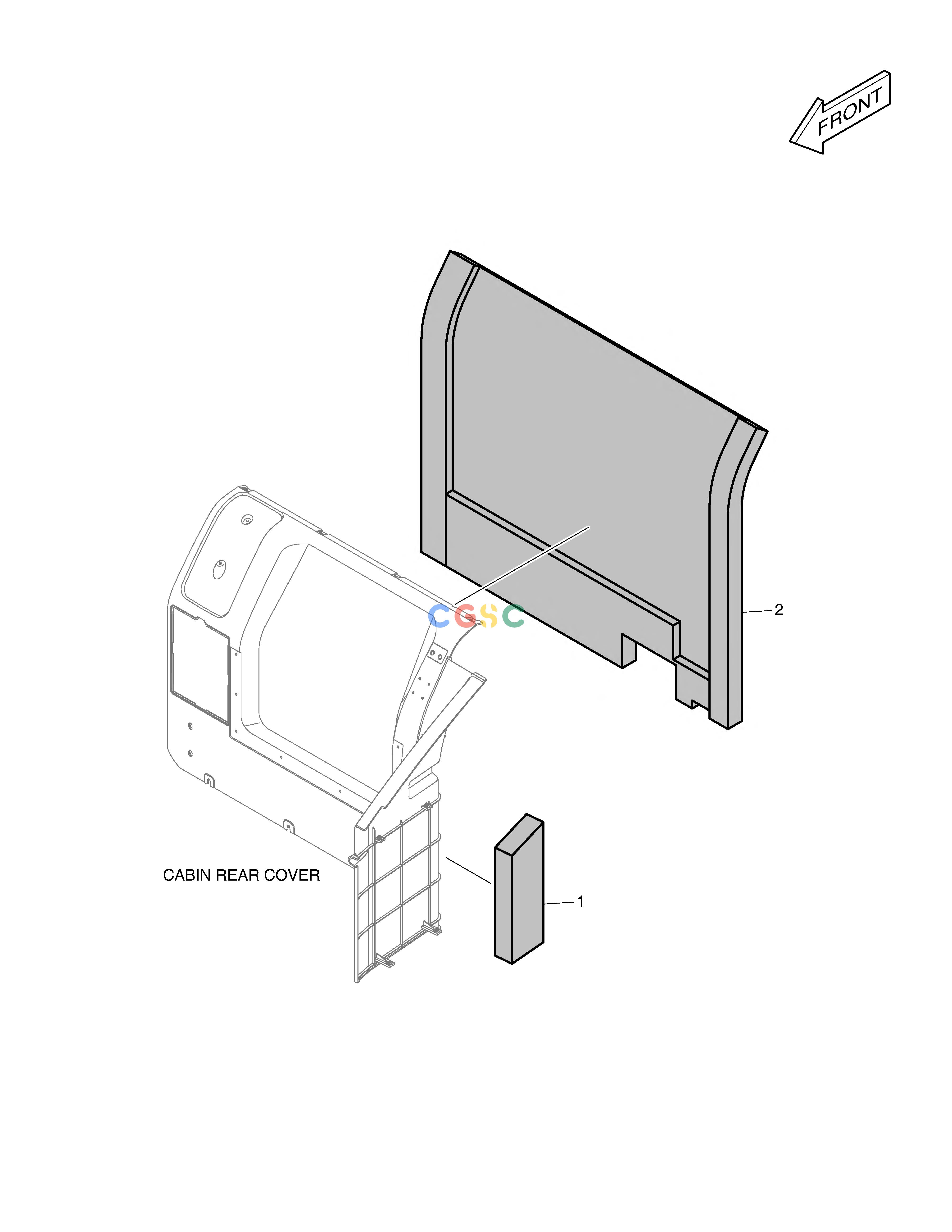 斗山零件查询FOAM ASS'Y E57W Doosan parts catalog online